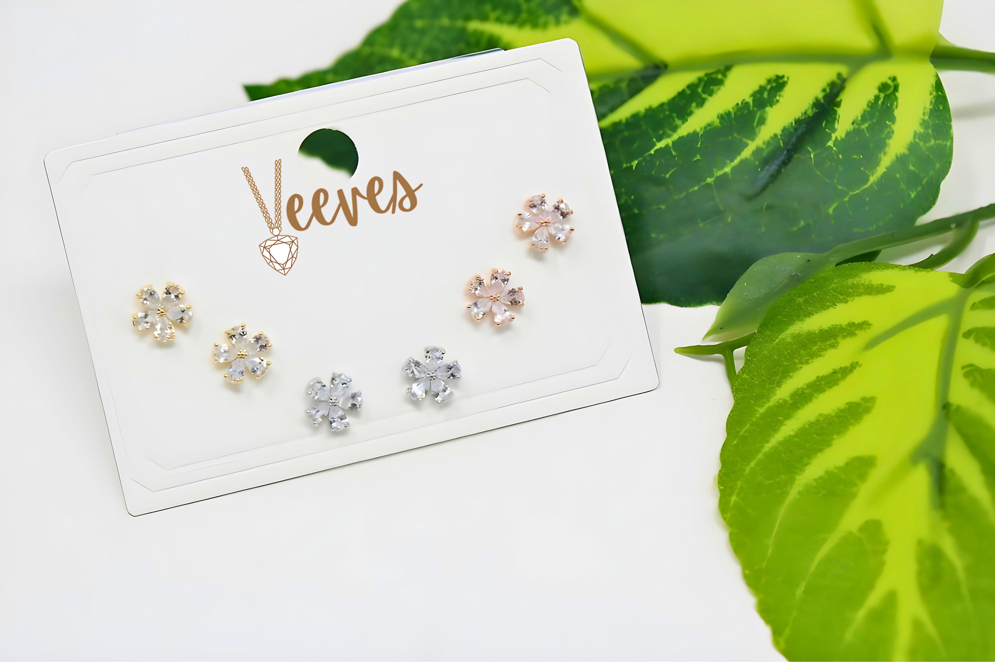 Three-Tone Treat: Rose Gold, Silver & Gold Stud Earring Set