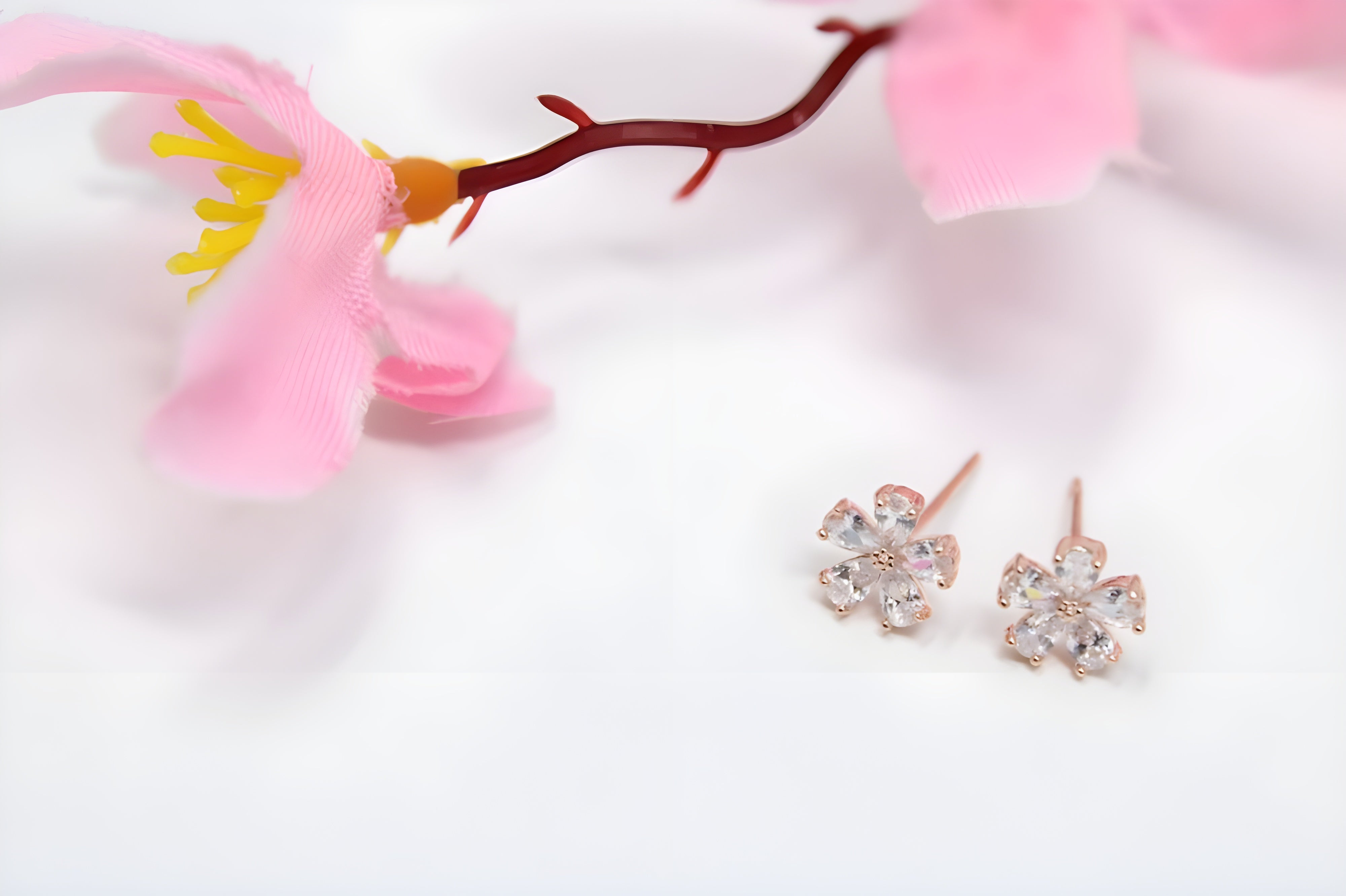 Three-Tone Treat: Rose Gold, Silver & Gold Stud Earring Set