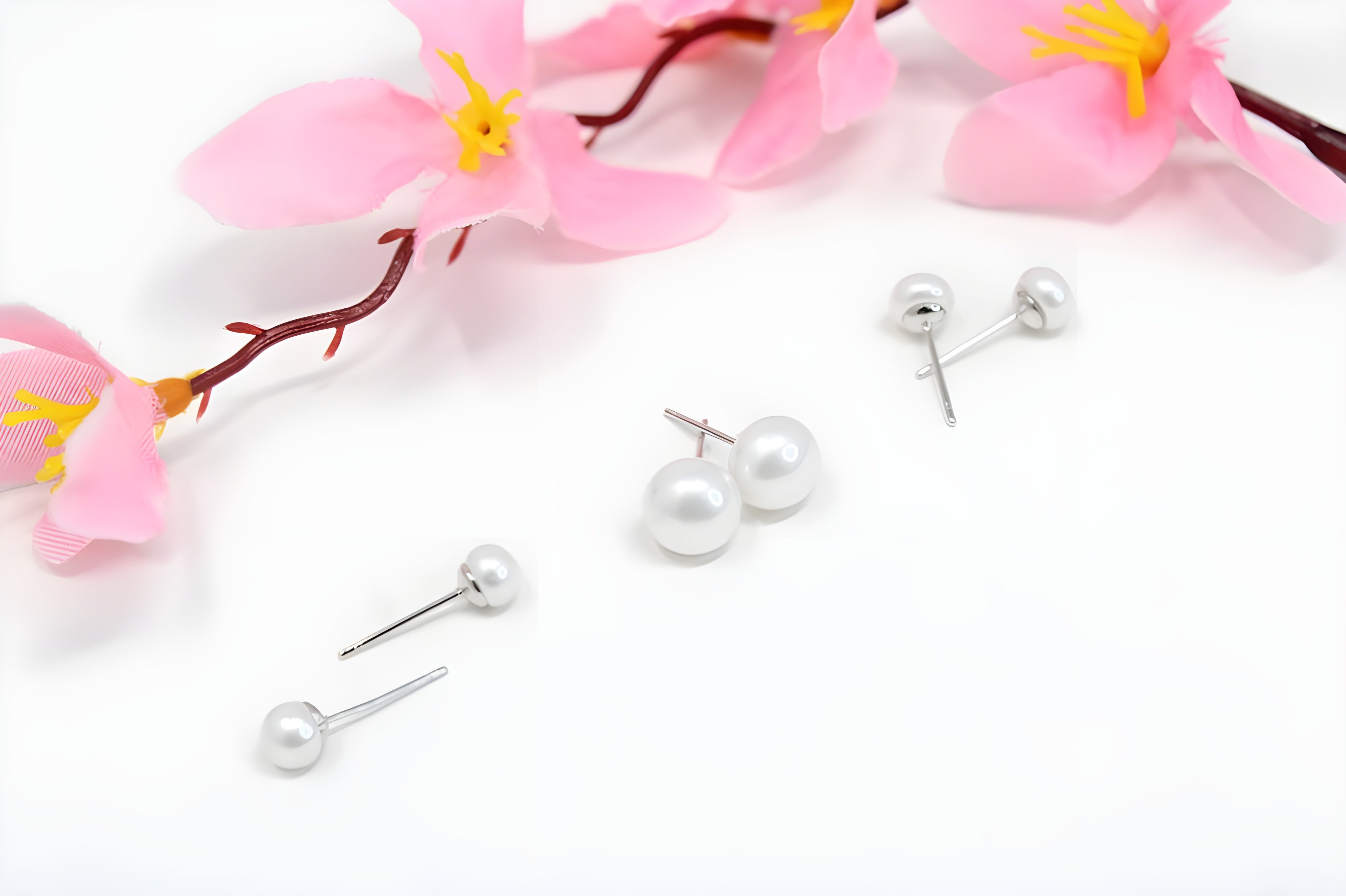 Classic Freshwater Pearl Trio Earring Set