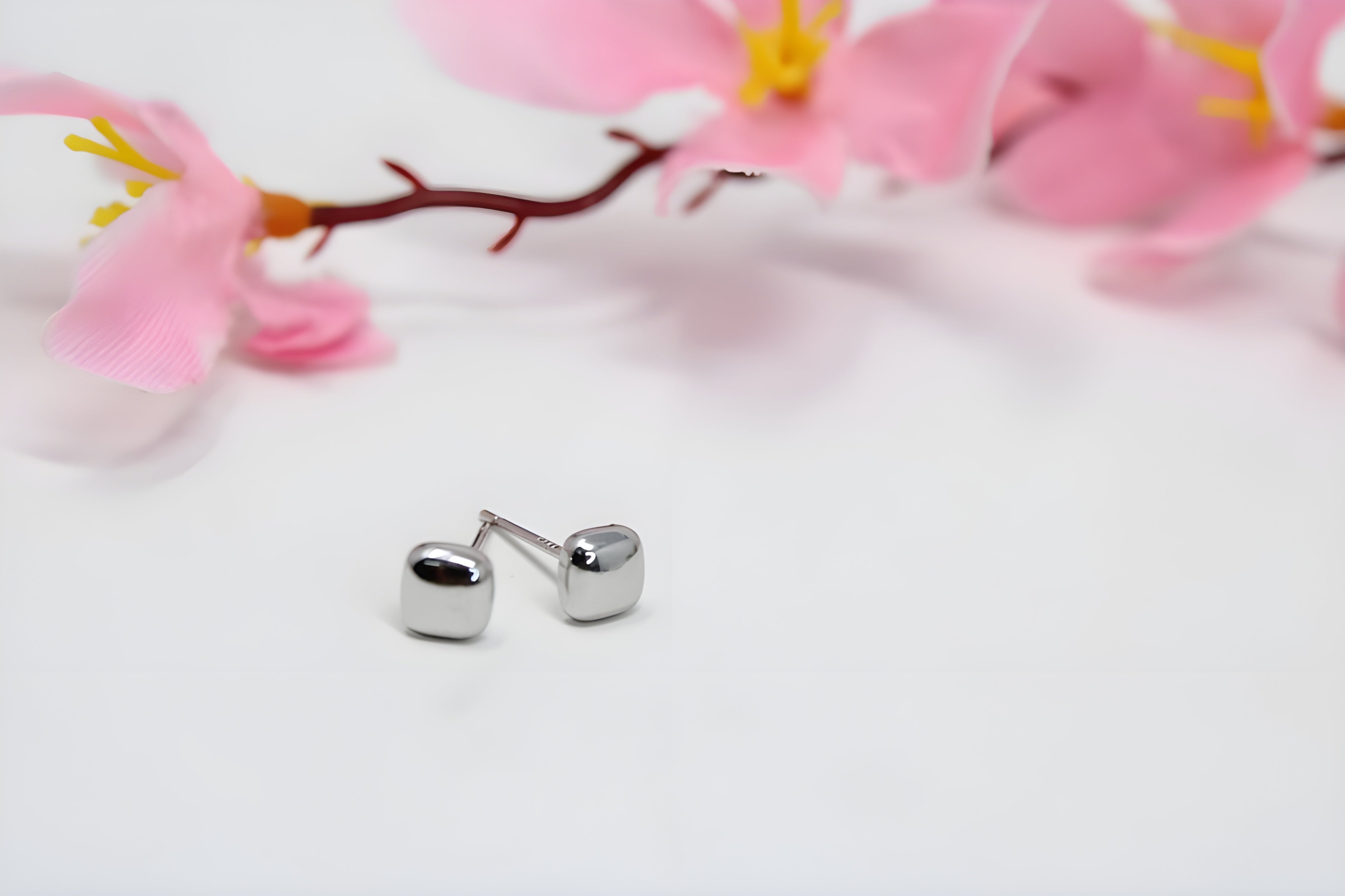 Modern Minimalist Square Trio Earrings