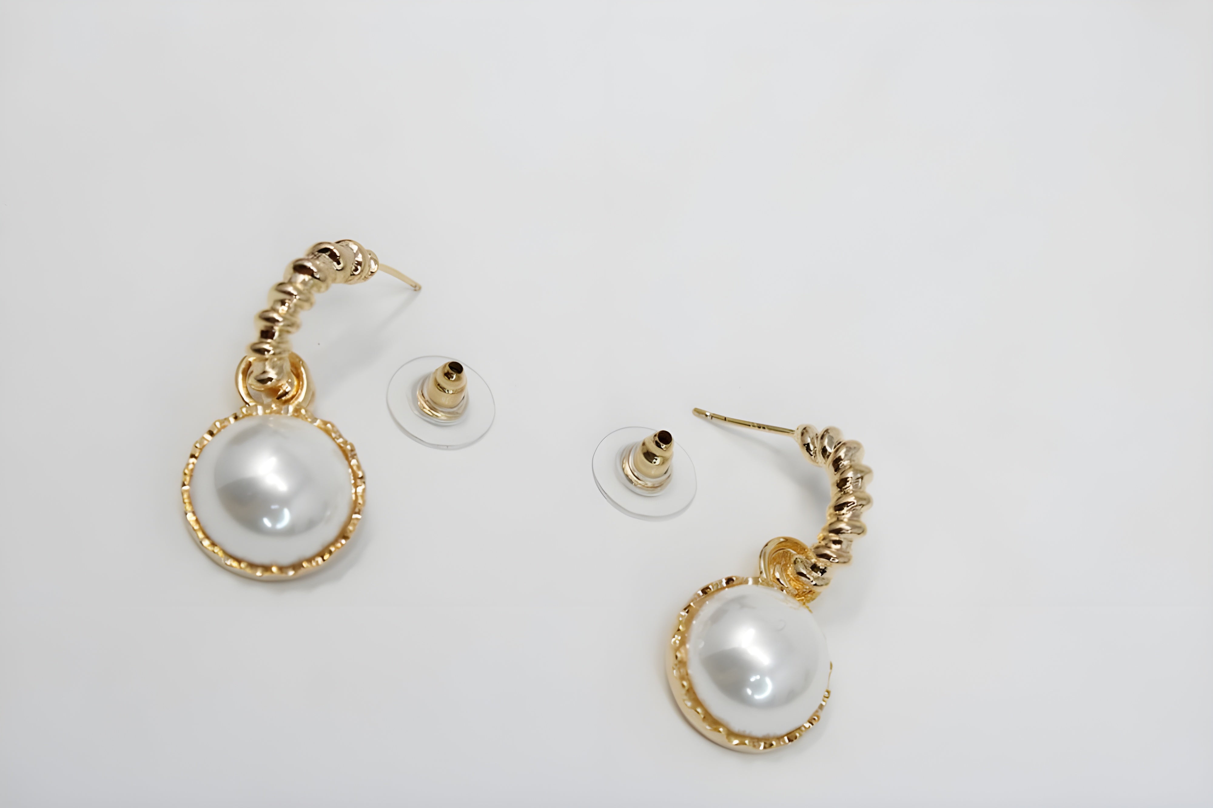 Freshwater Cultured Pearl Drop Earrings Rhinestone