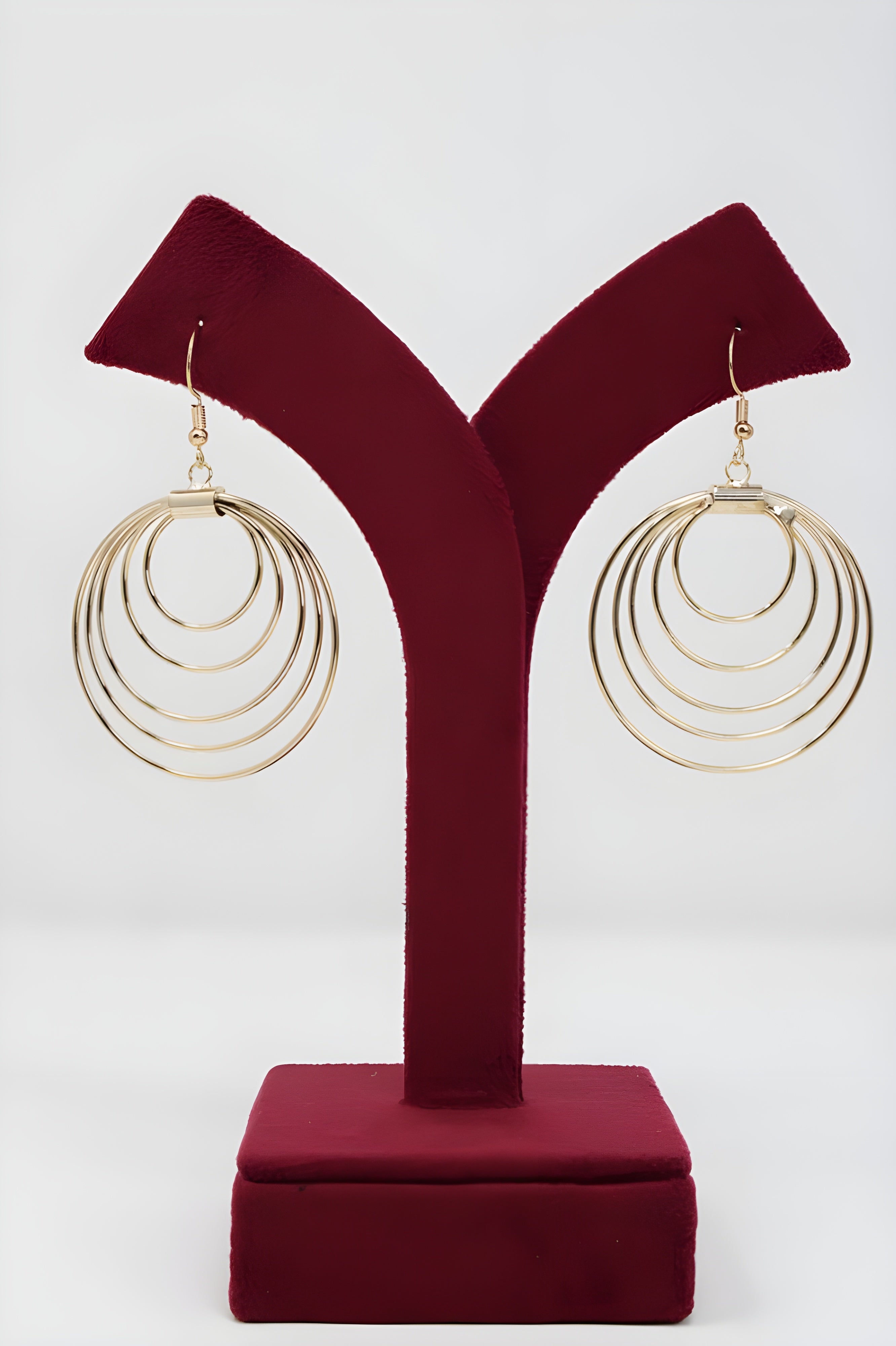 Swirling Duet Hoop Earrings