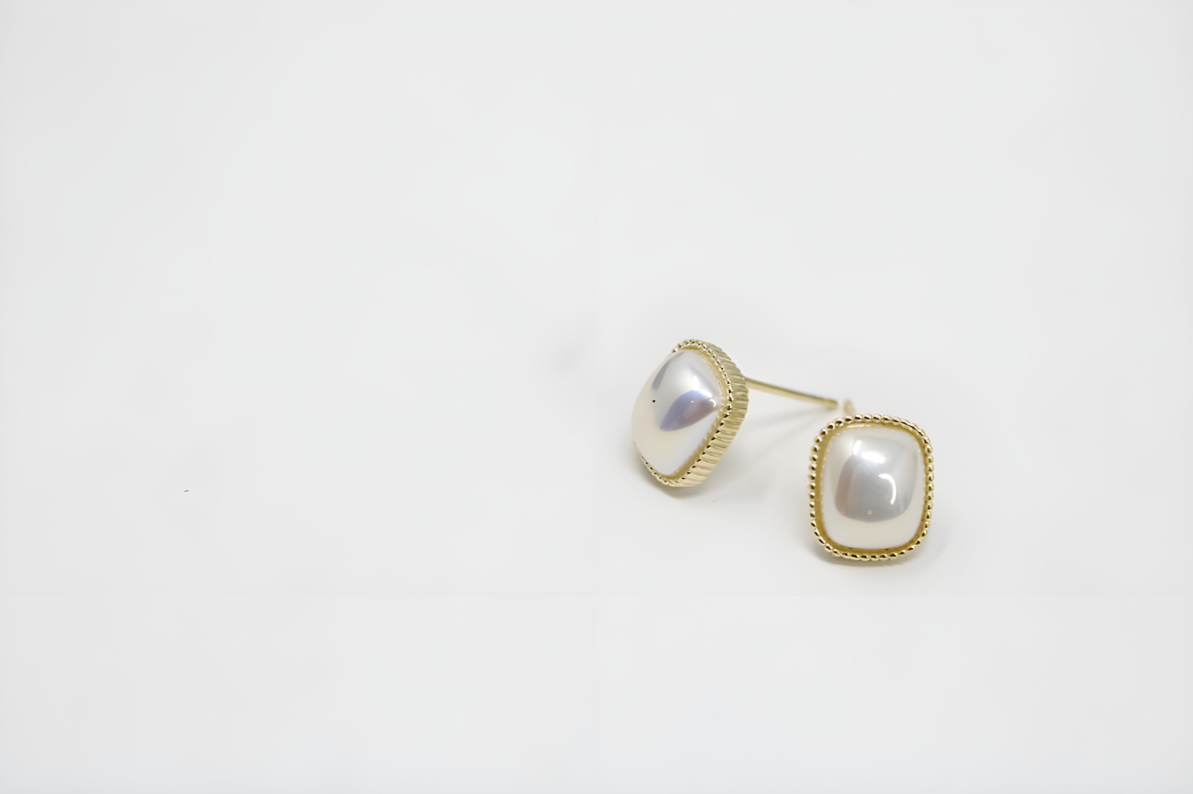 Elegant Essentials: 3-Piece Gold and Pearl Stud Earring Set