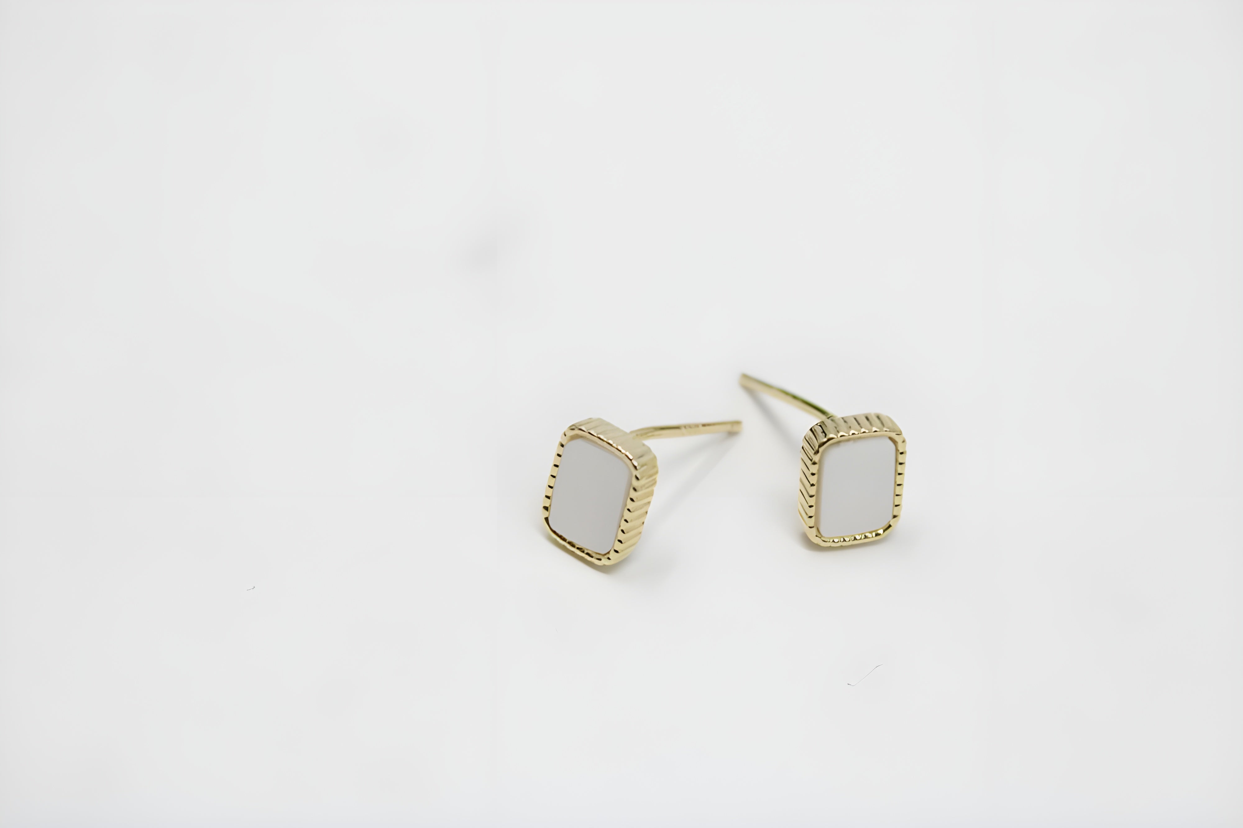 Elegant Essentials: 3-Piece Gold and Pearl Stud Earring Set