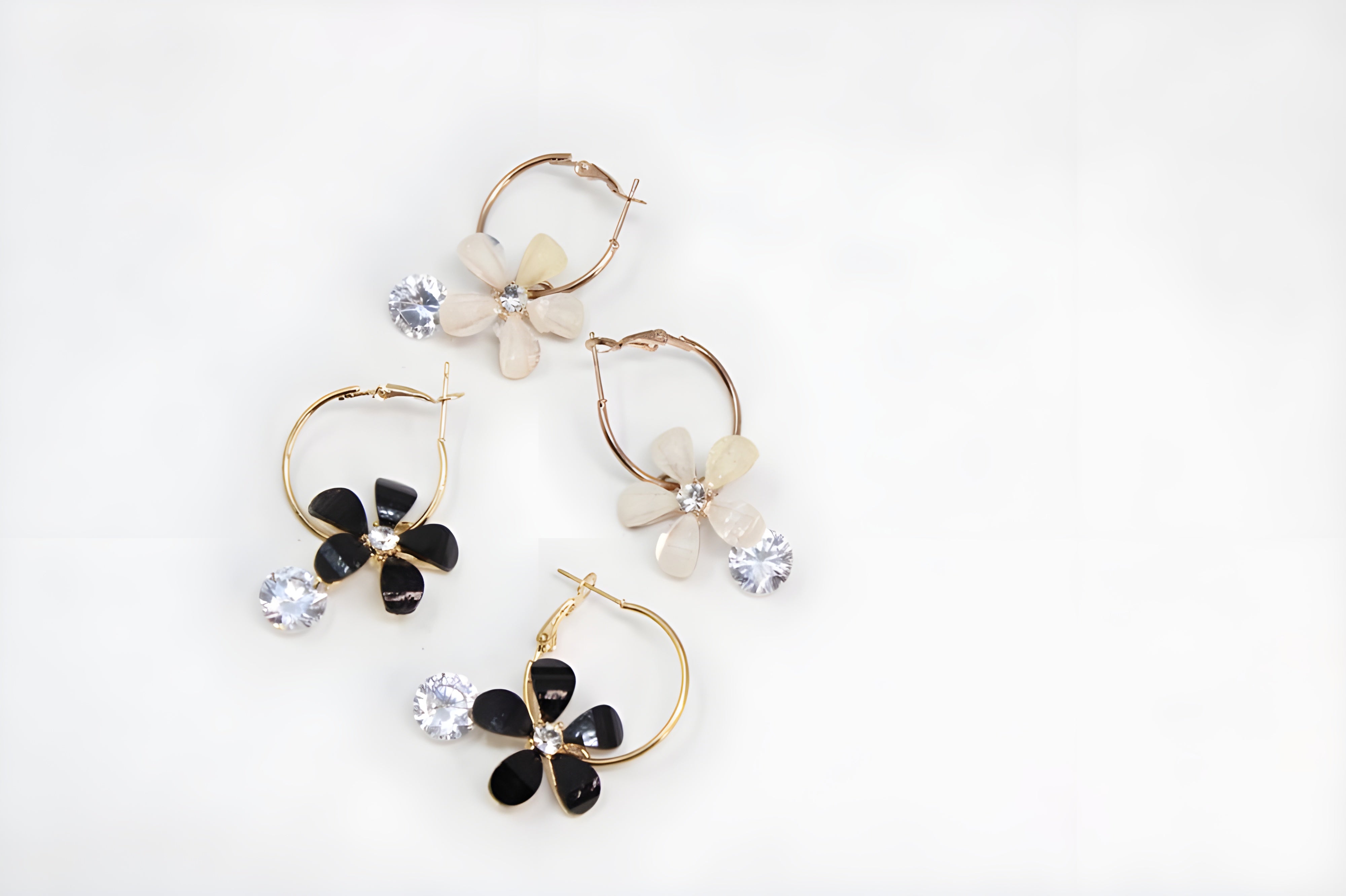 Enchanted Rose Gold Blossom Earrings