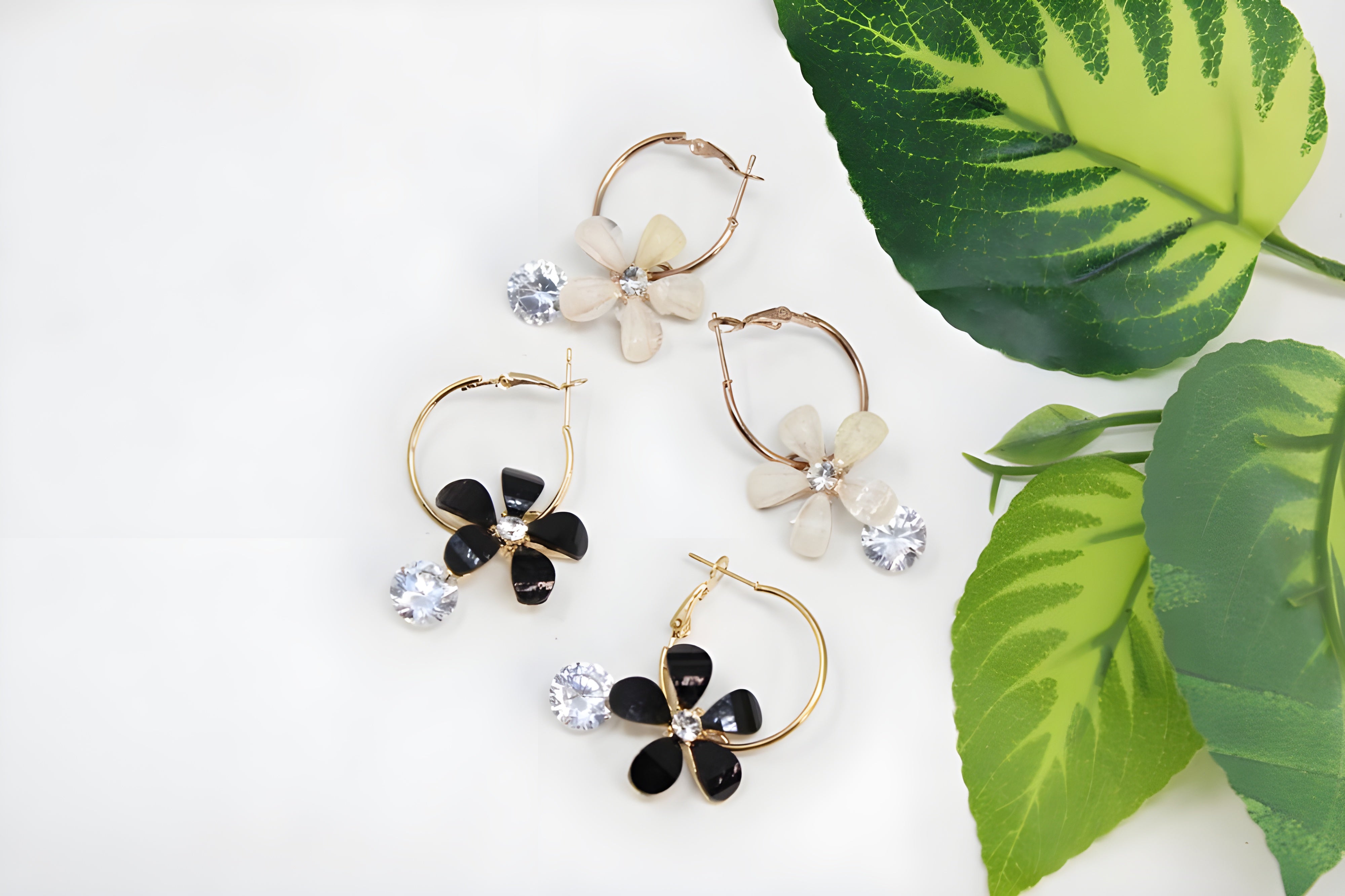 Enchanted Rose Gold Blossom Earrings