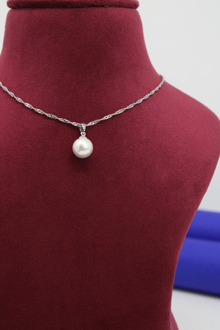 Timeless Elegance Pearl Pendant Set