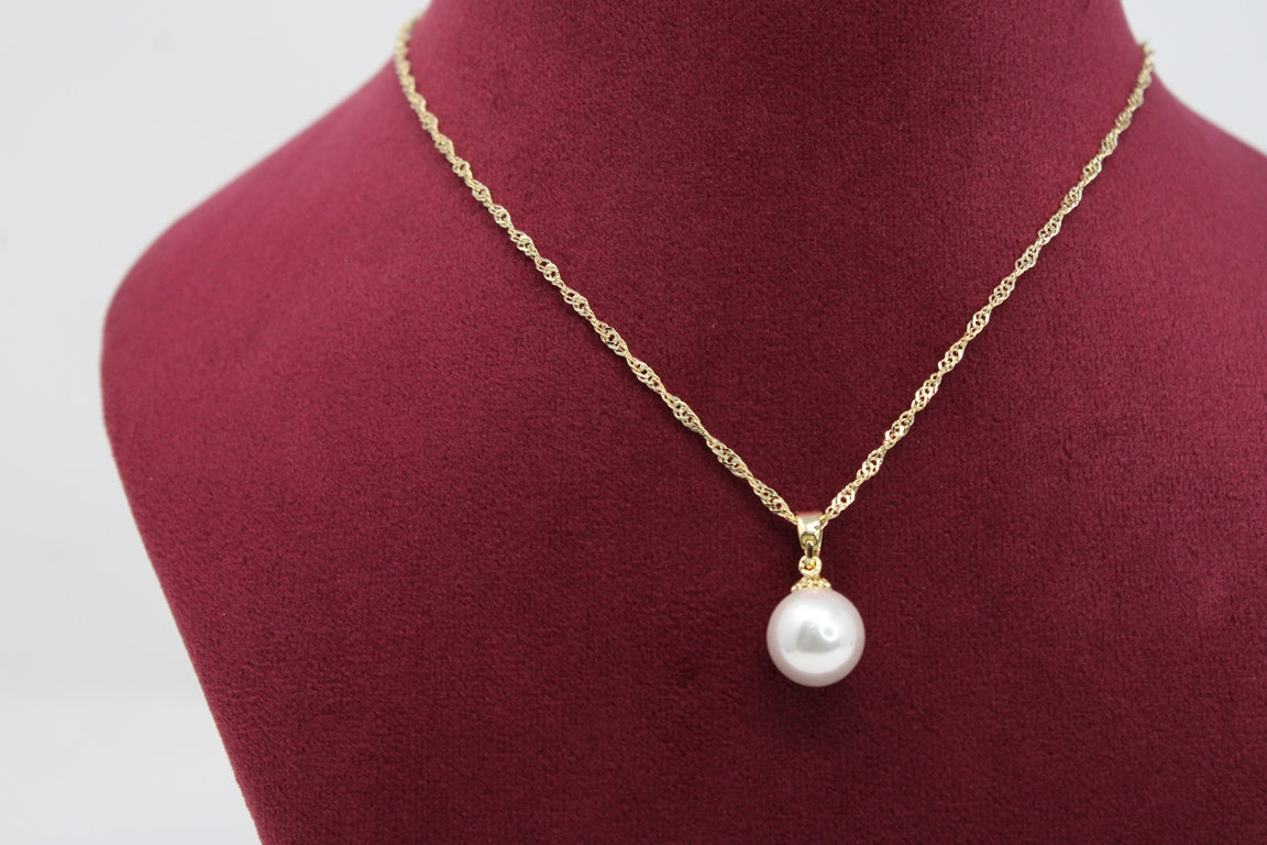 Timeless Elegance Pearl Pendant Set