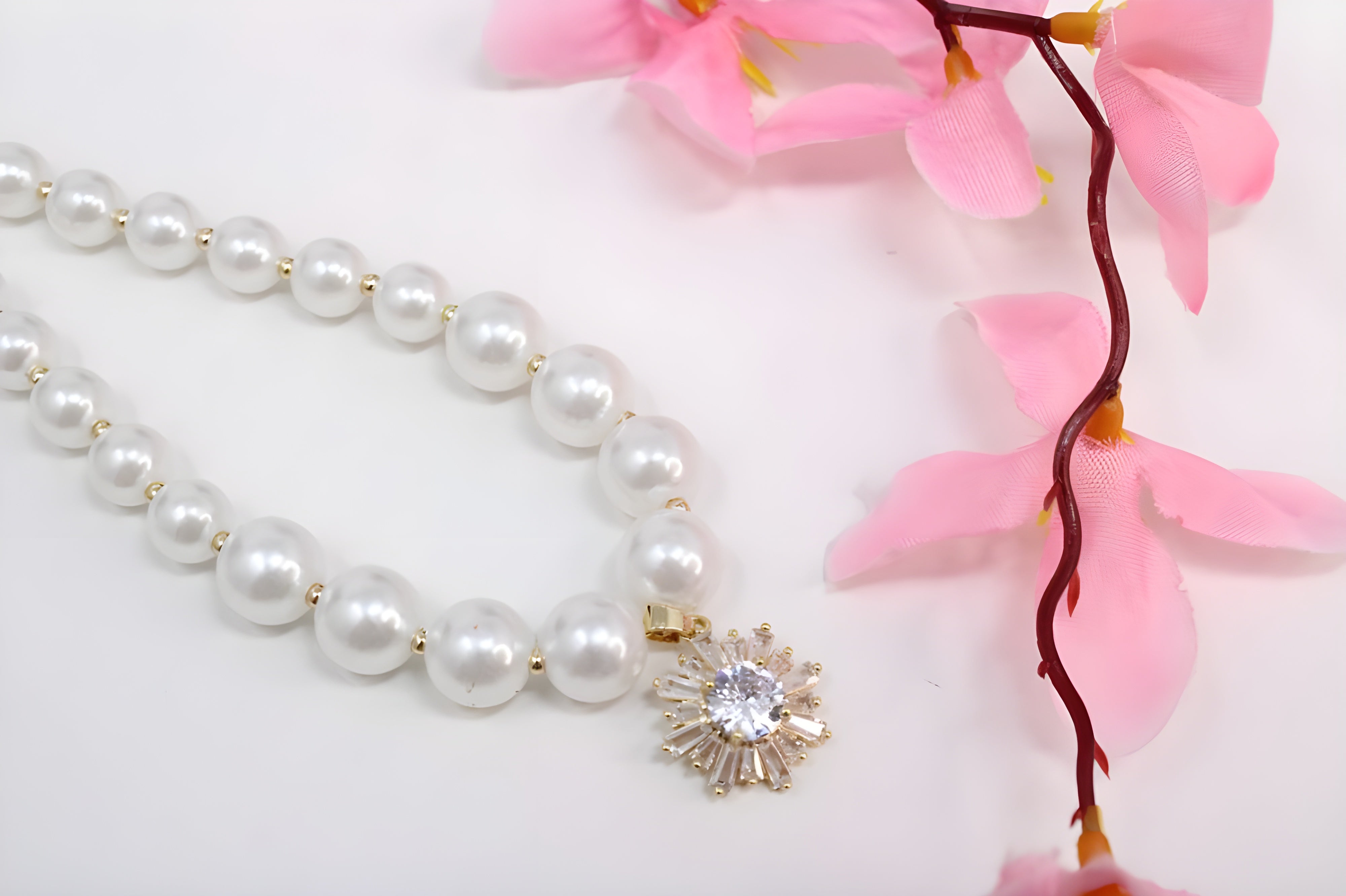 Sun Shine Pearl Pendant Set