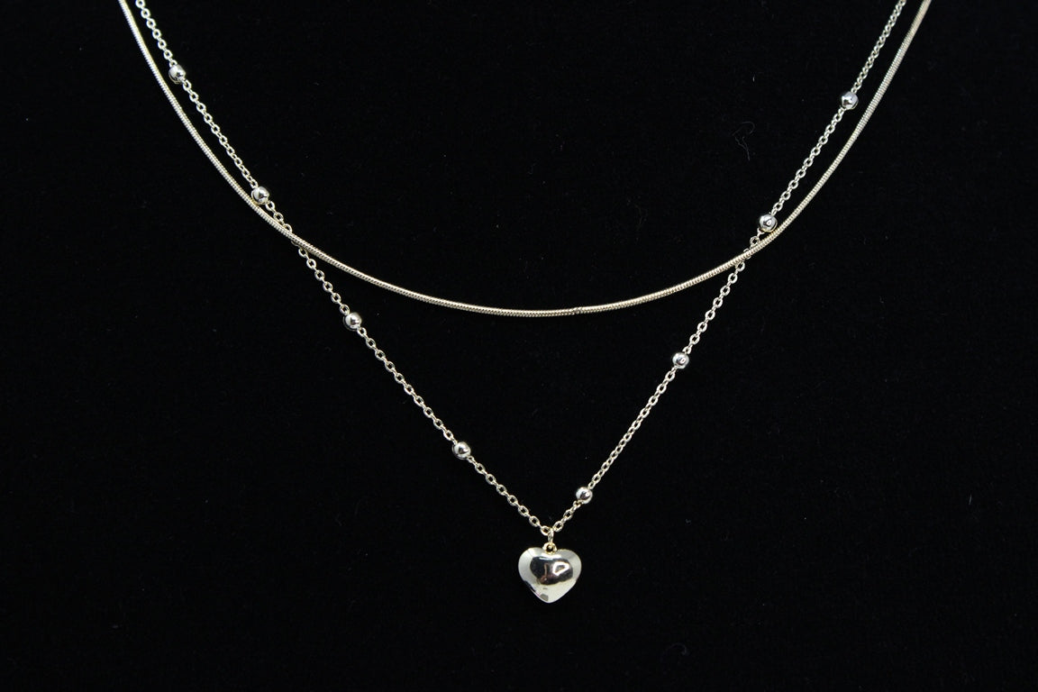 Golden Heartshine Pendant Set