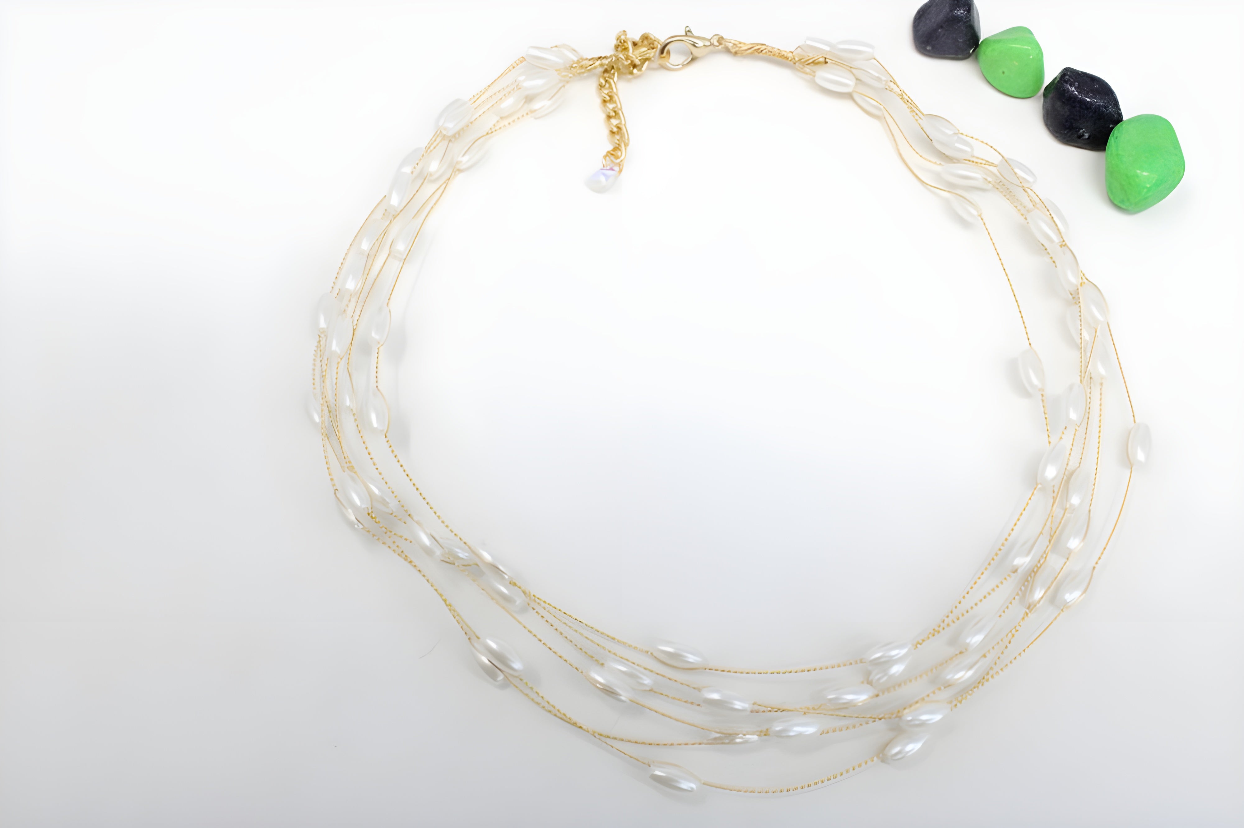 Golden Pearl Elegance Necklace