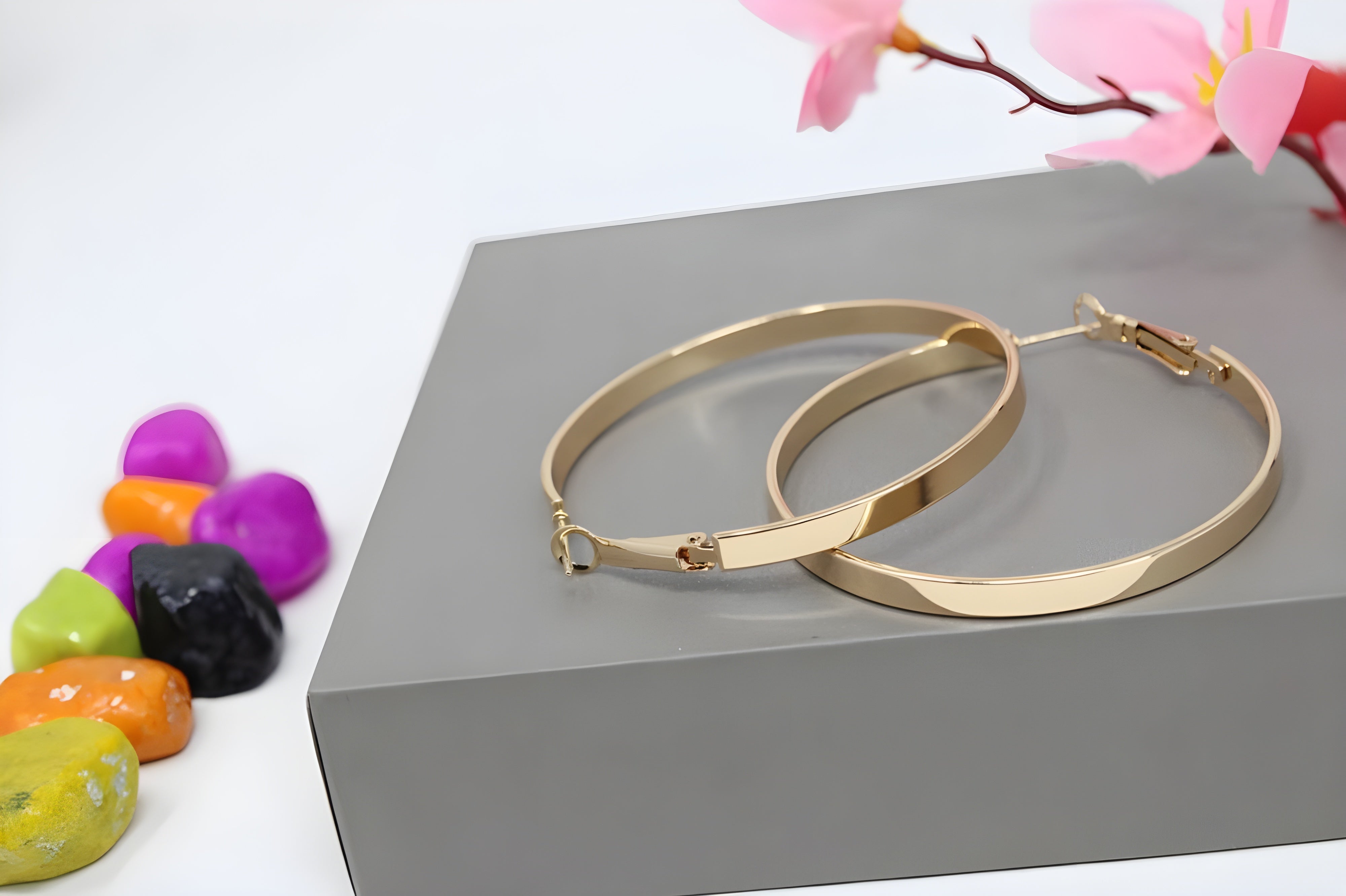 Endless Embrace: Gold Huggie Hoop Earrings