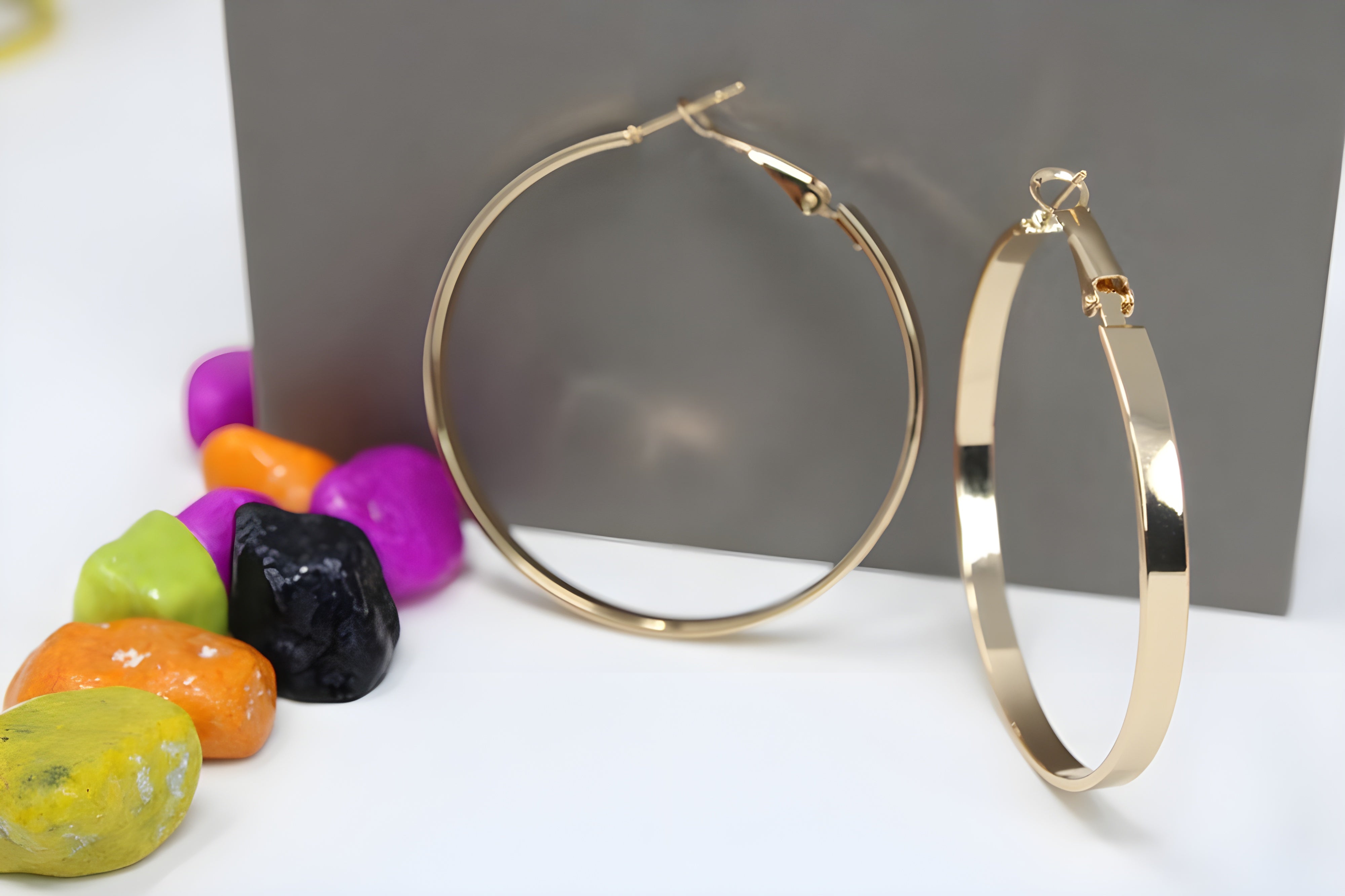 Endless Embrace: Gold Huggie Hoop Earrings