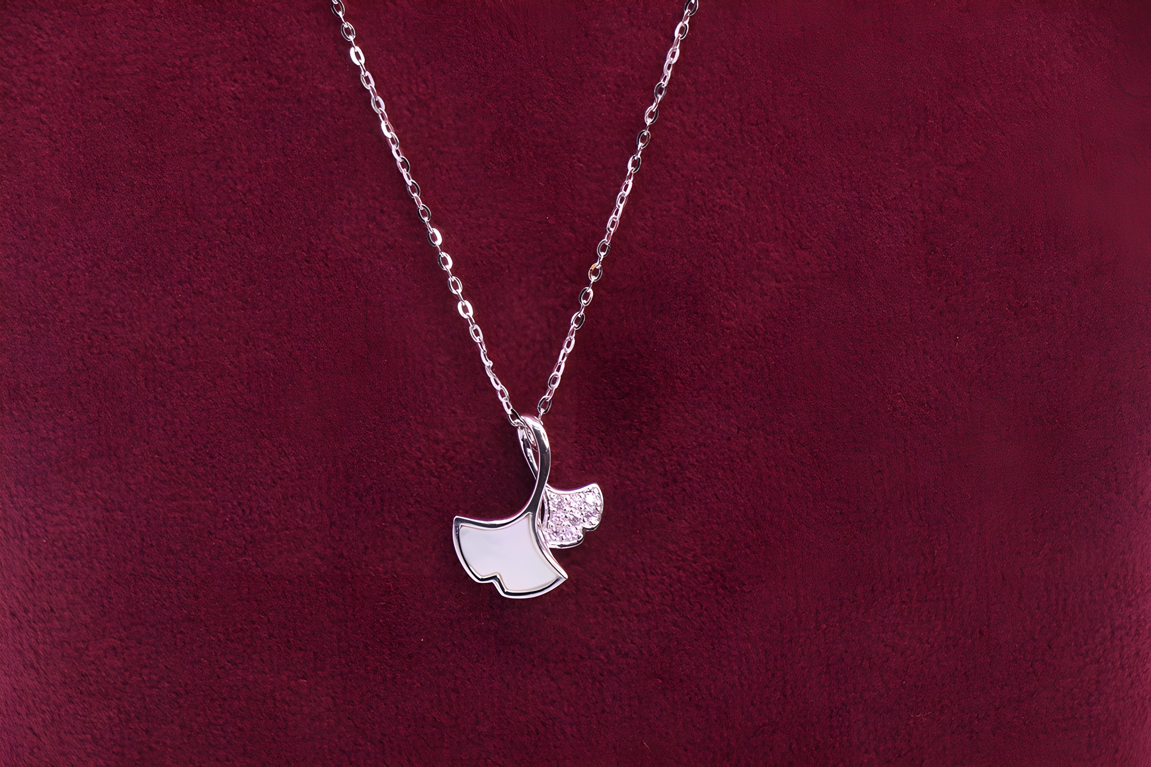 Sterling Silver Angelic Wing VeeLux Premium Pendant