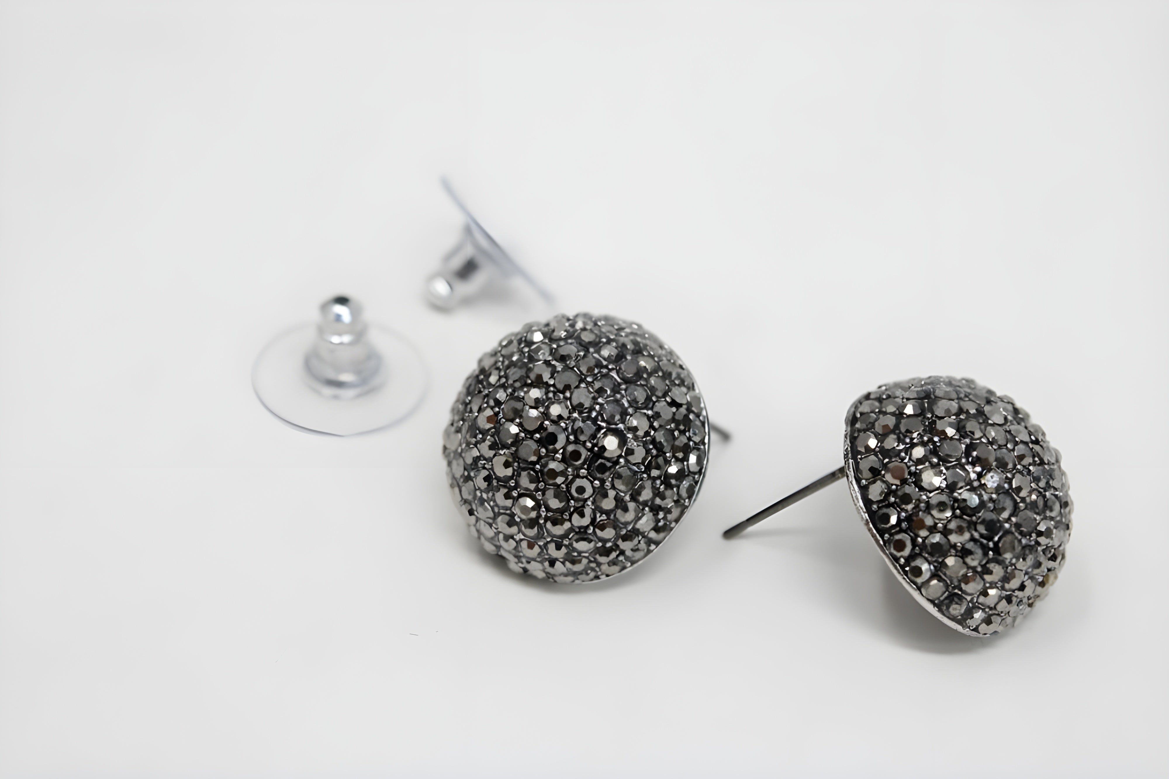 Sterling Silver Round Cubic Zirconia Earrings