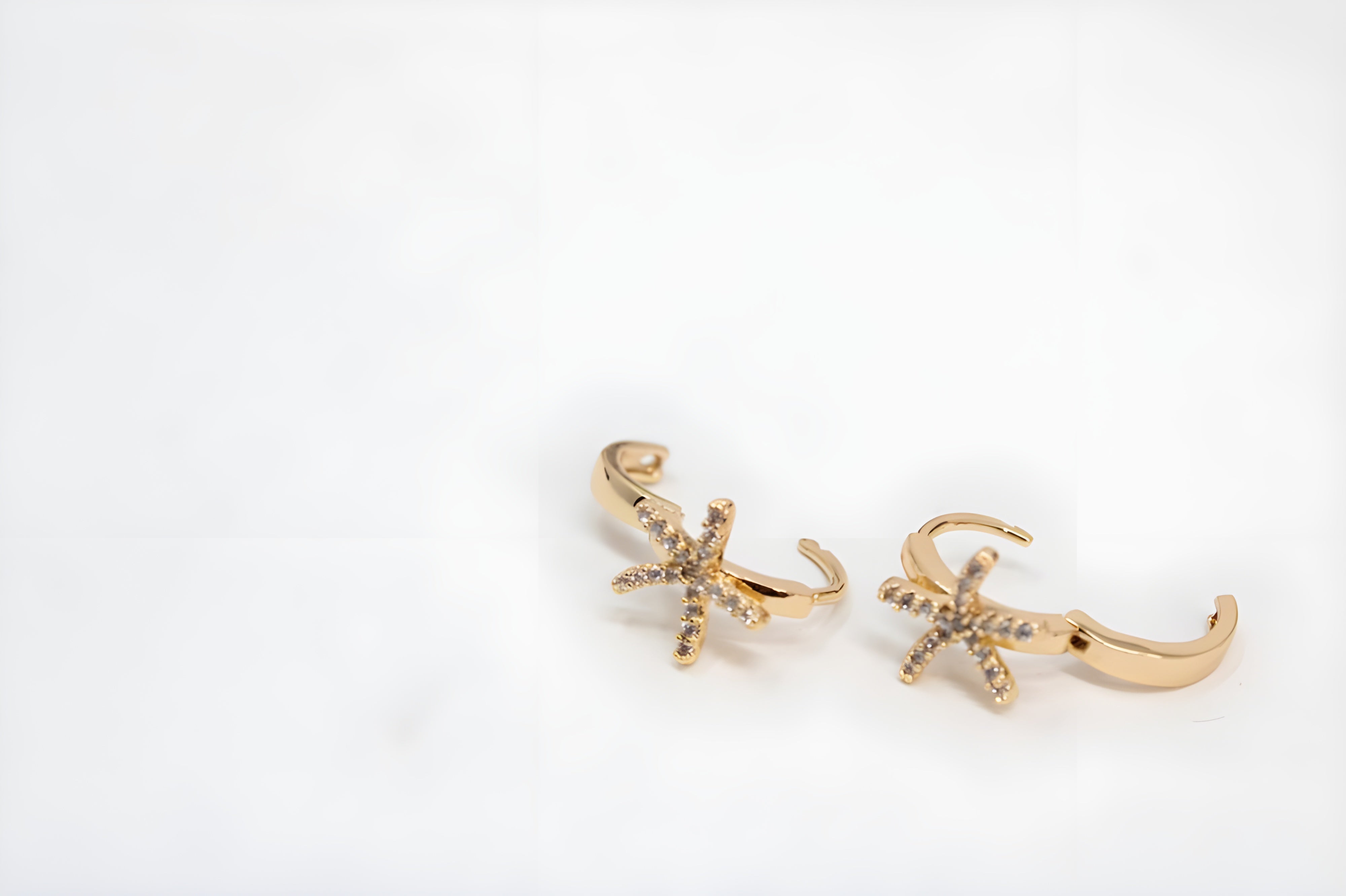 Radiant Starlight Golden Earrings