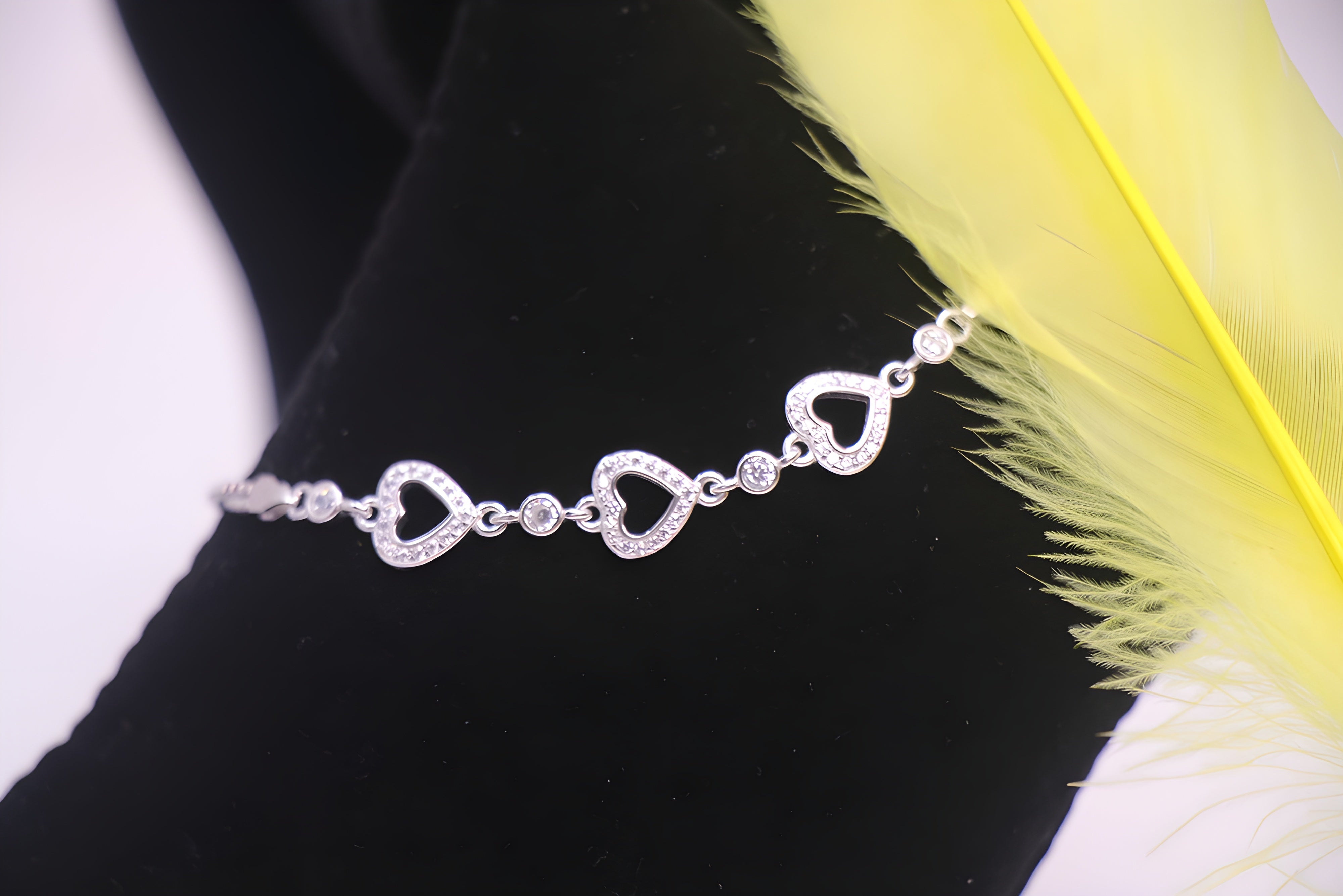 Serene Love Swarovski Crystal Heart Bracelet