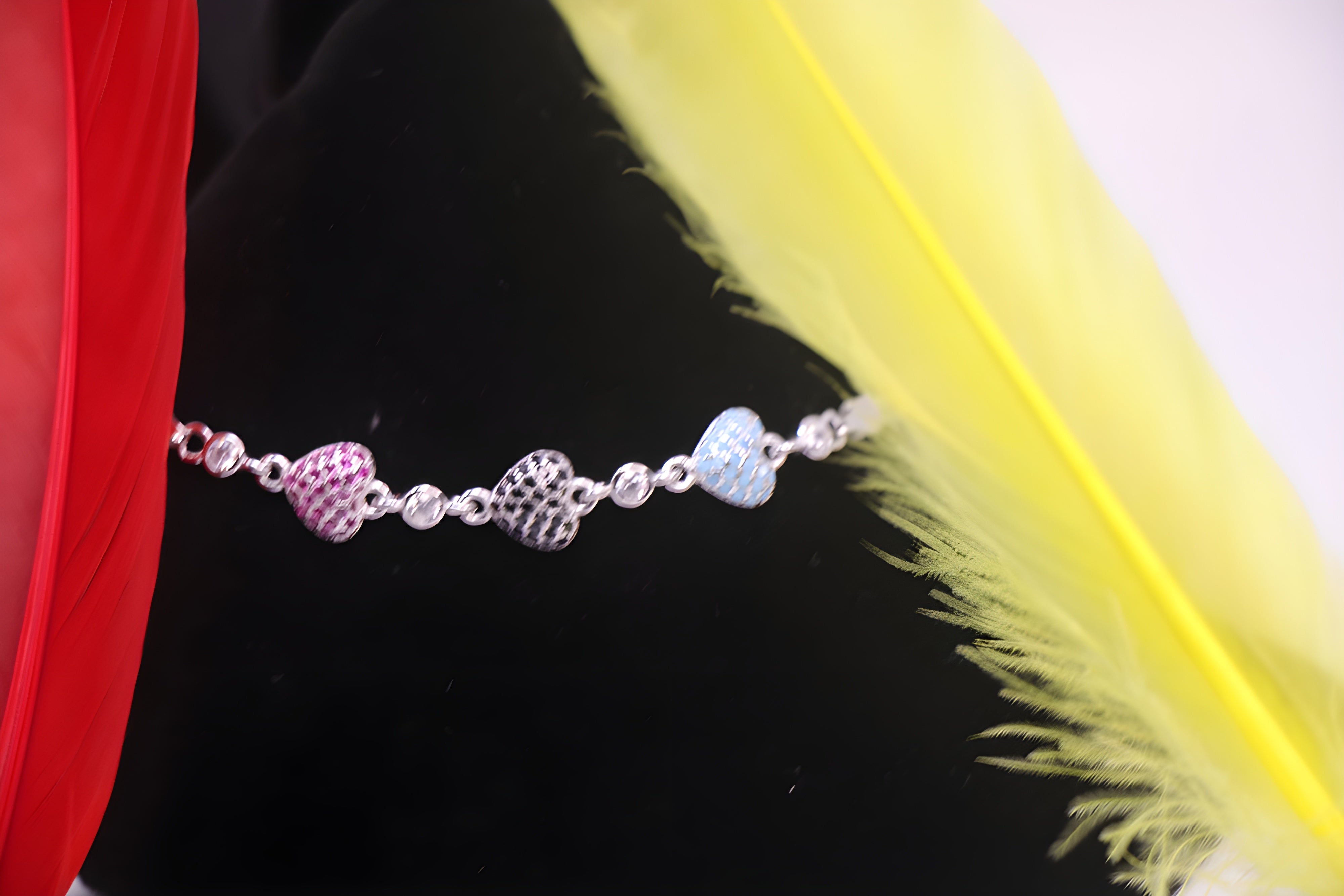 Golden Cherish VeeLux Premium Crystal Heart Bracelet