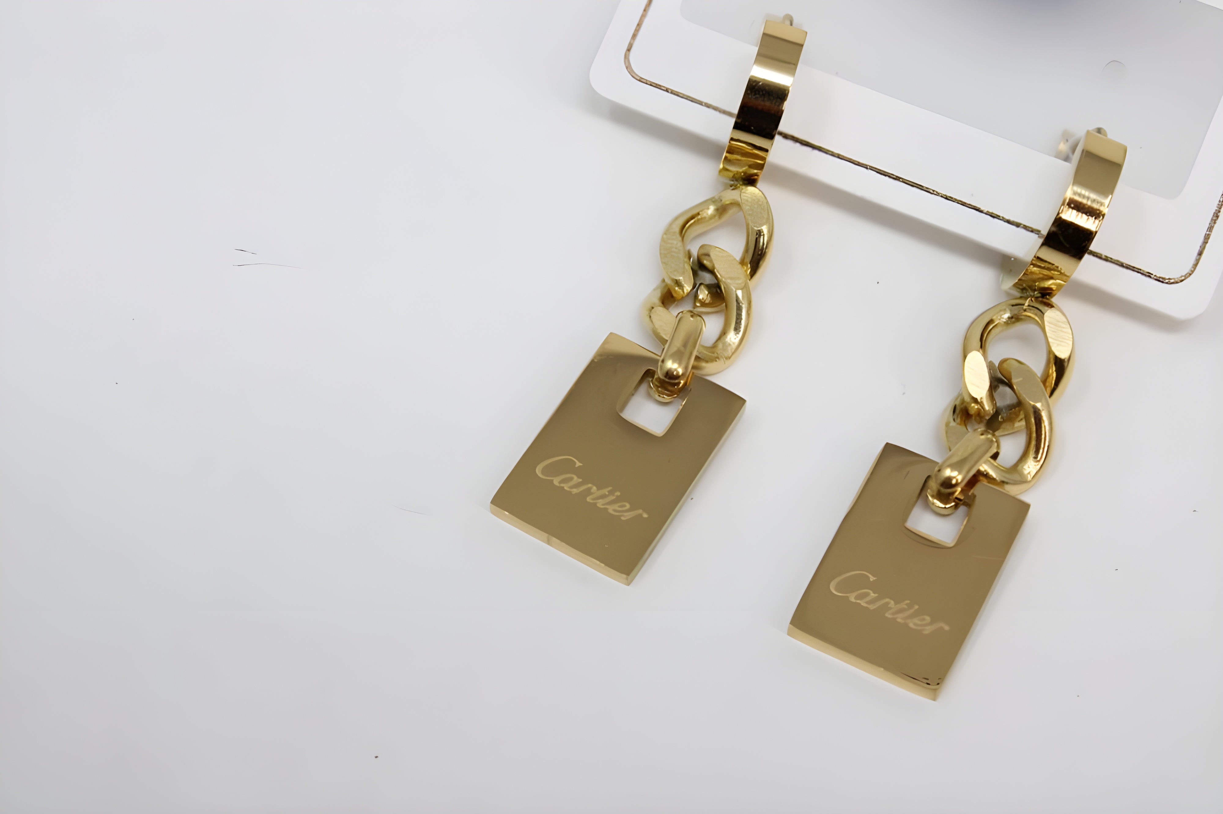 Golden Grace Cartier Logo Earrings