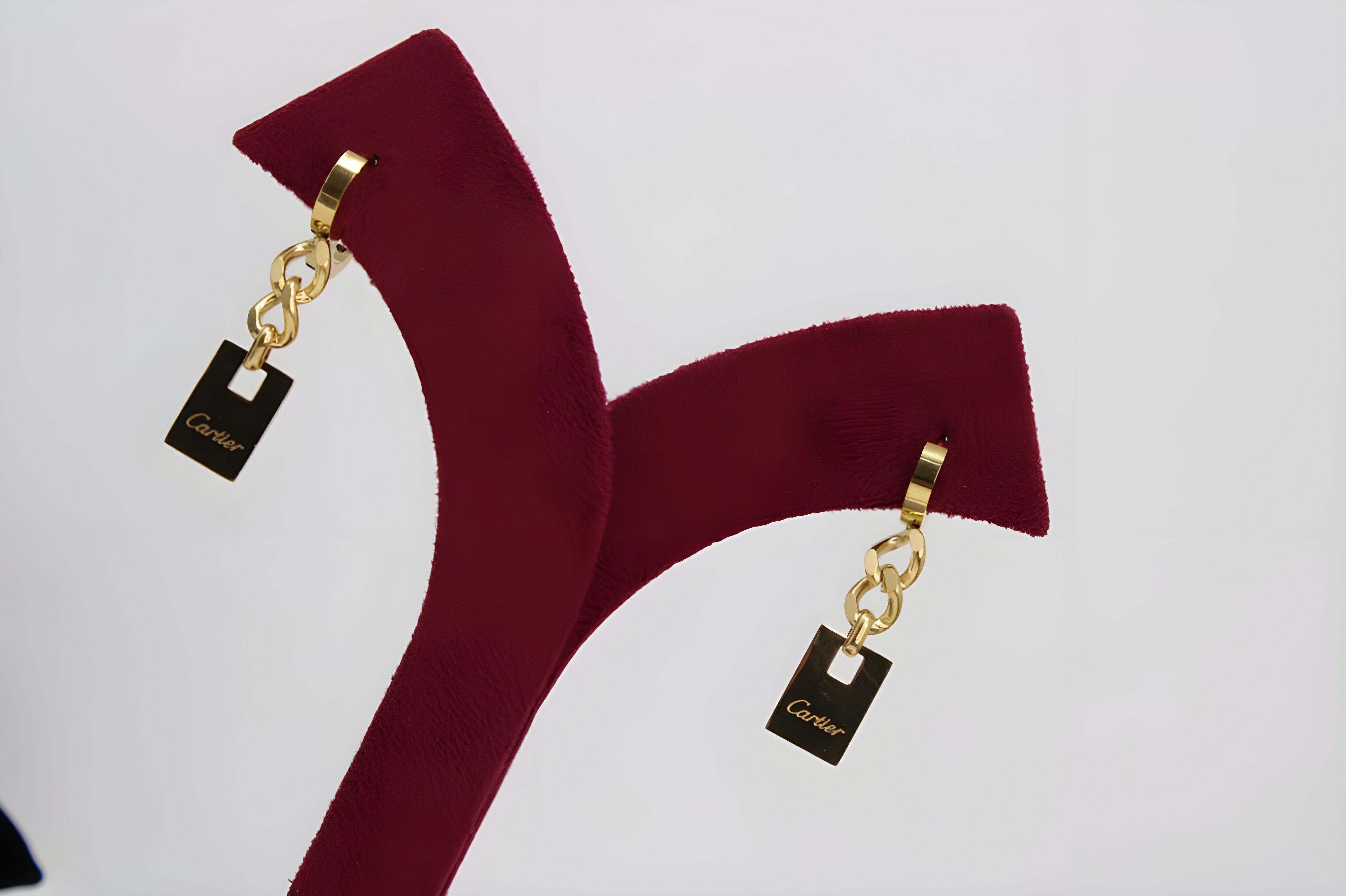 Golden Grace Cartier Logo Earrings