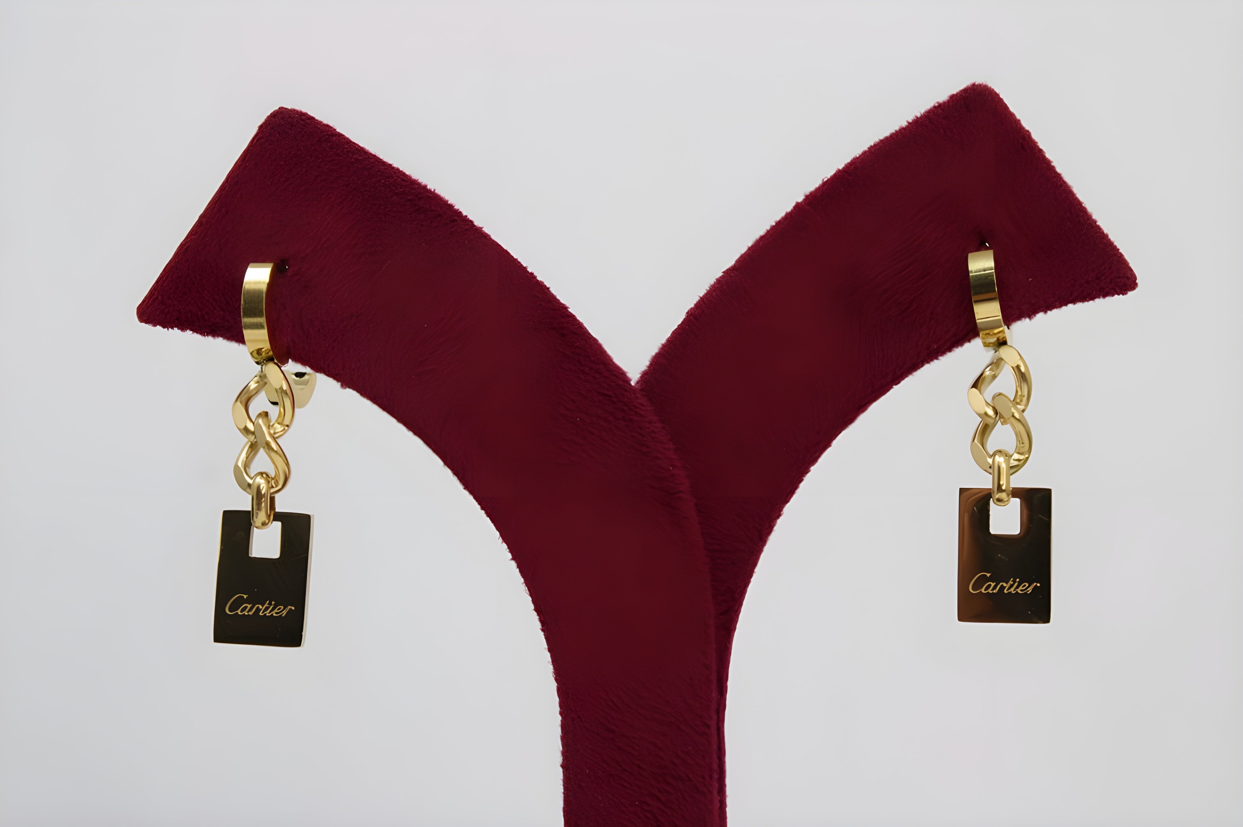 Golden Grace Cartier Logo Earrings