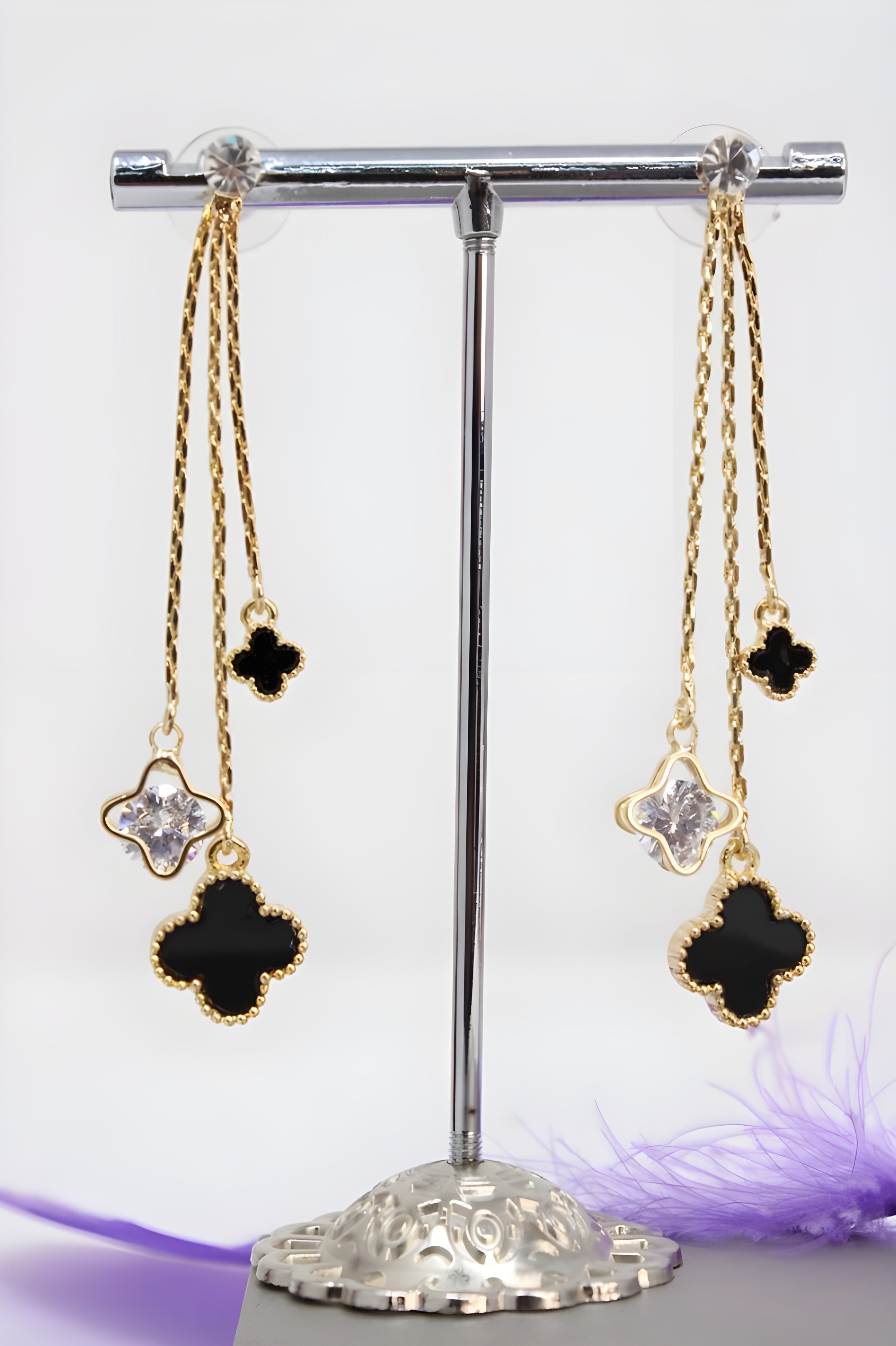 Radiant Moonlight Petal Earrings