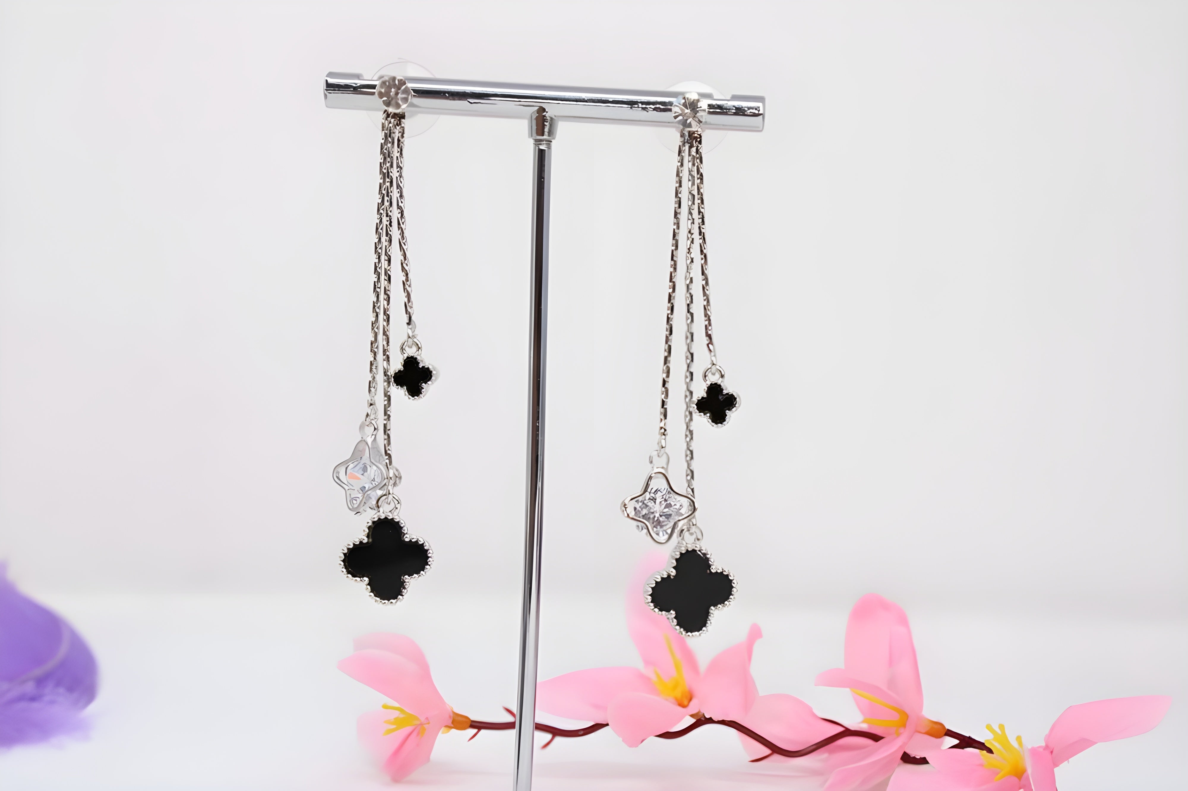 Radiant Moonlight Petal Earrings