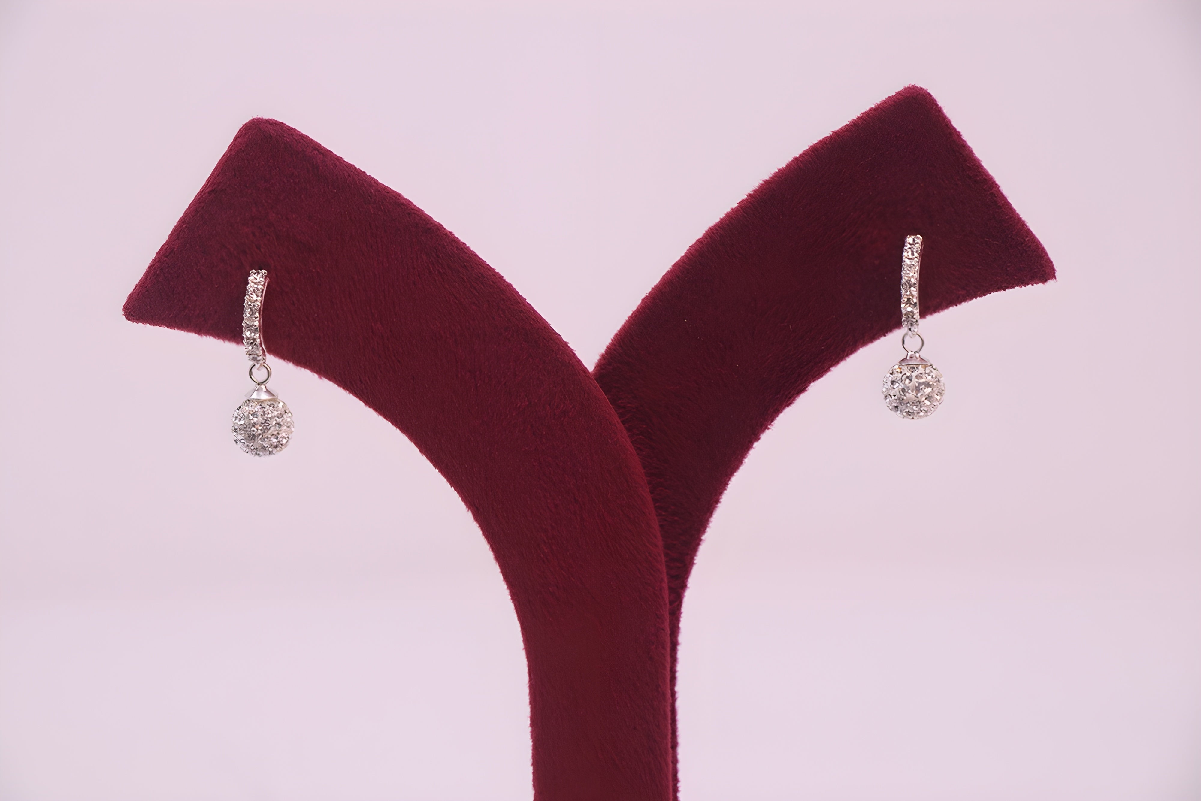 Sterling Silver Swarovski  Glamour Crystal Earrings