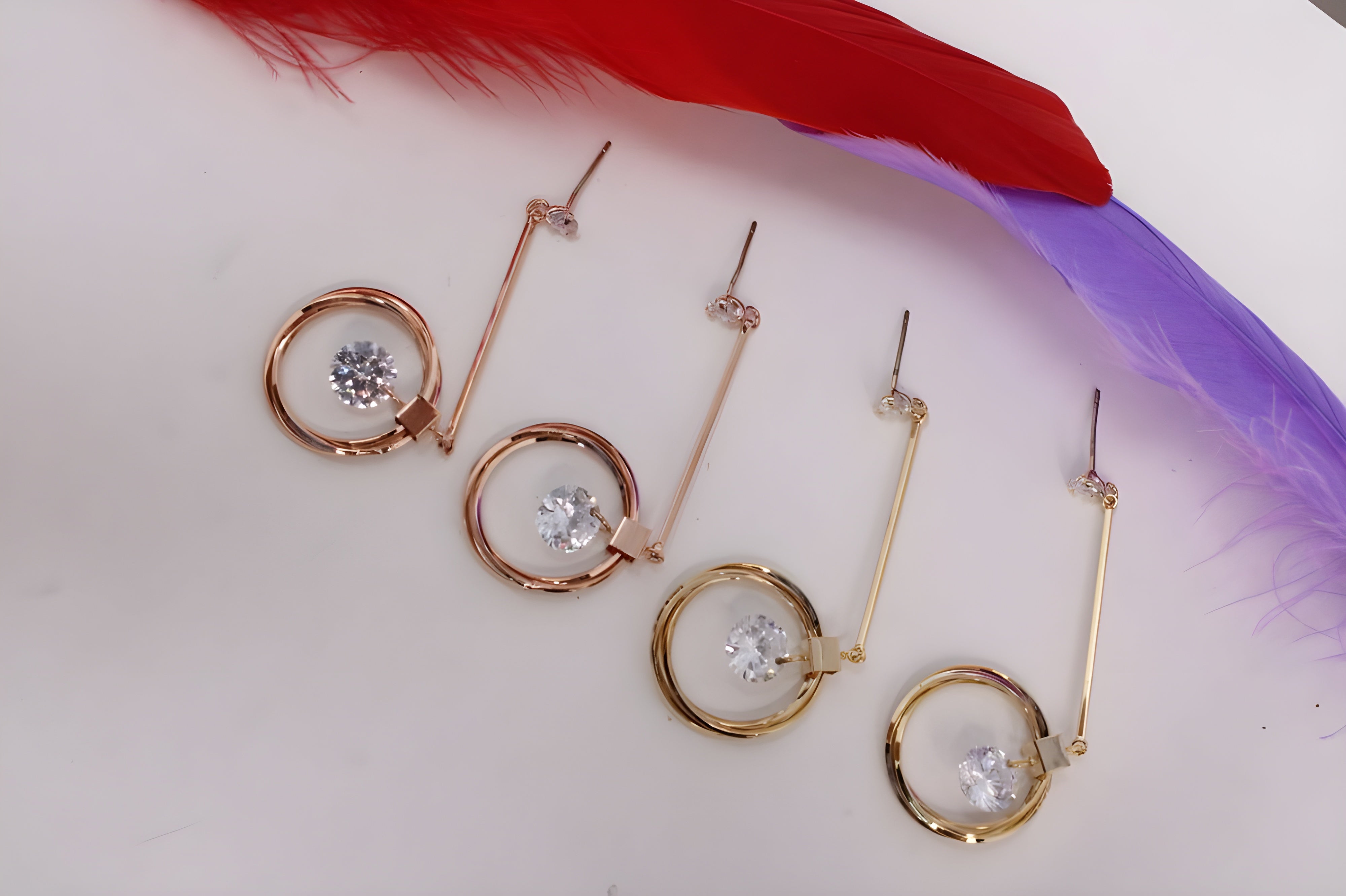 Celestial Droplets: Halo Earrings