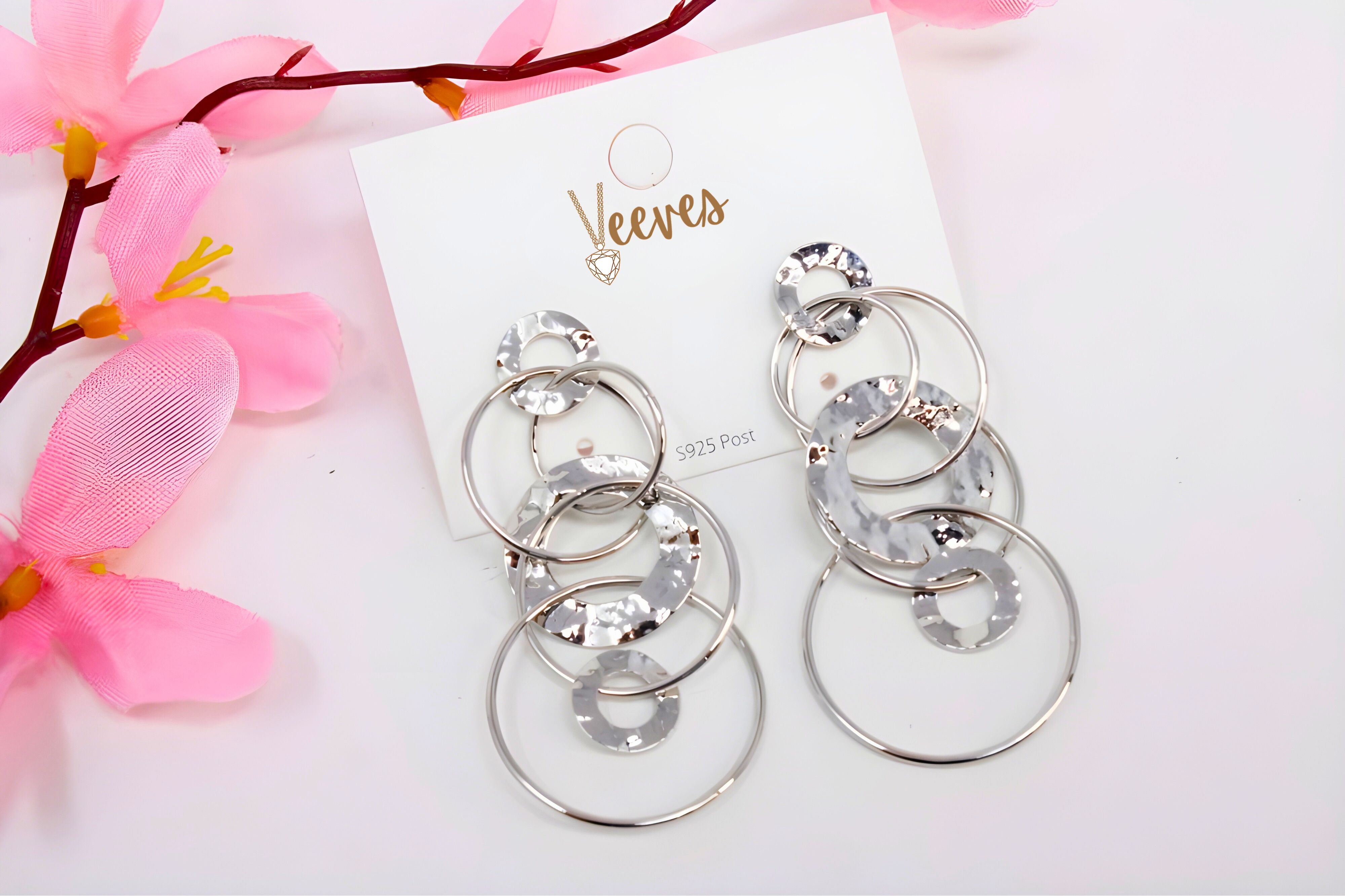 Radiant Hammered Hoops