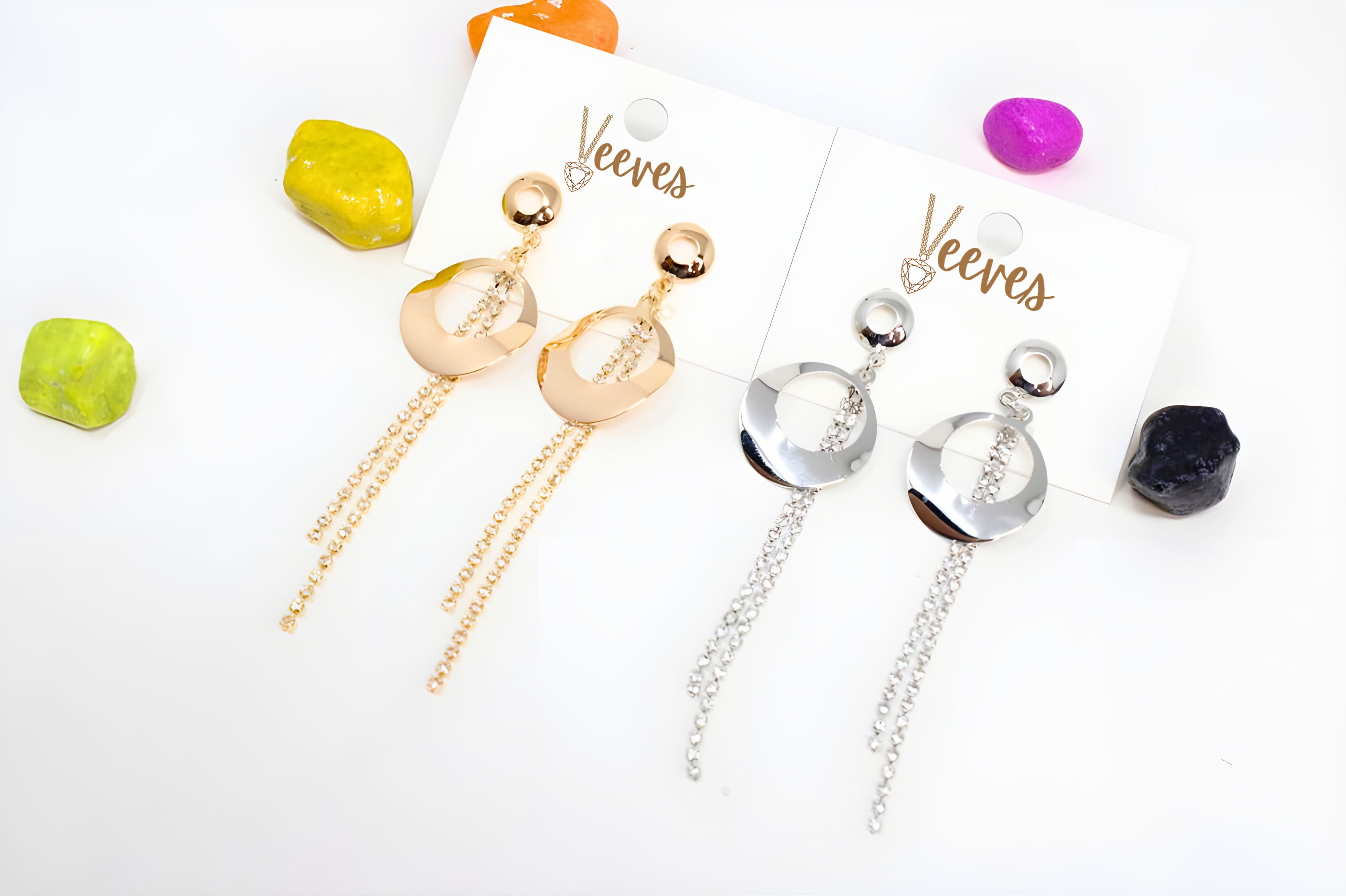 Luminous Chain Drop Earrings