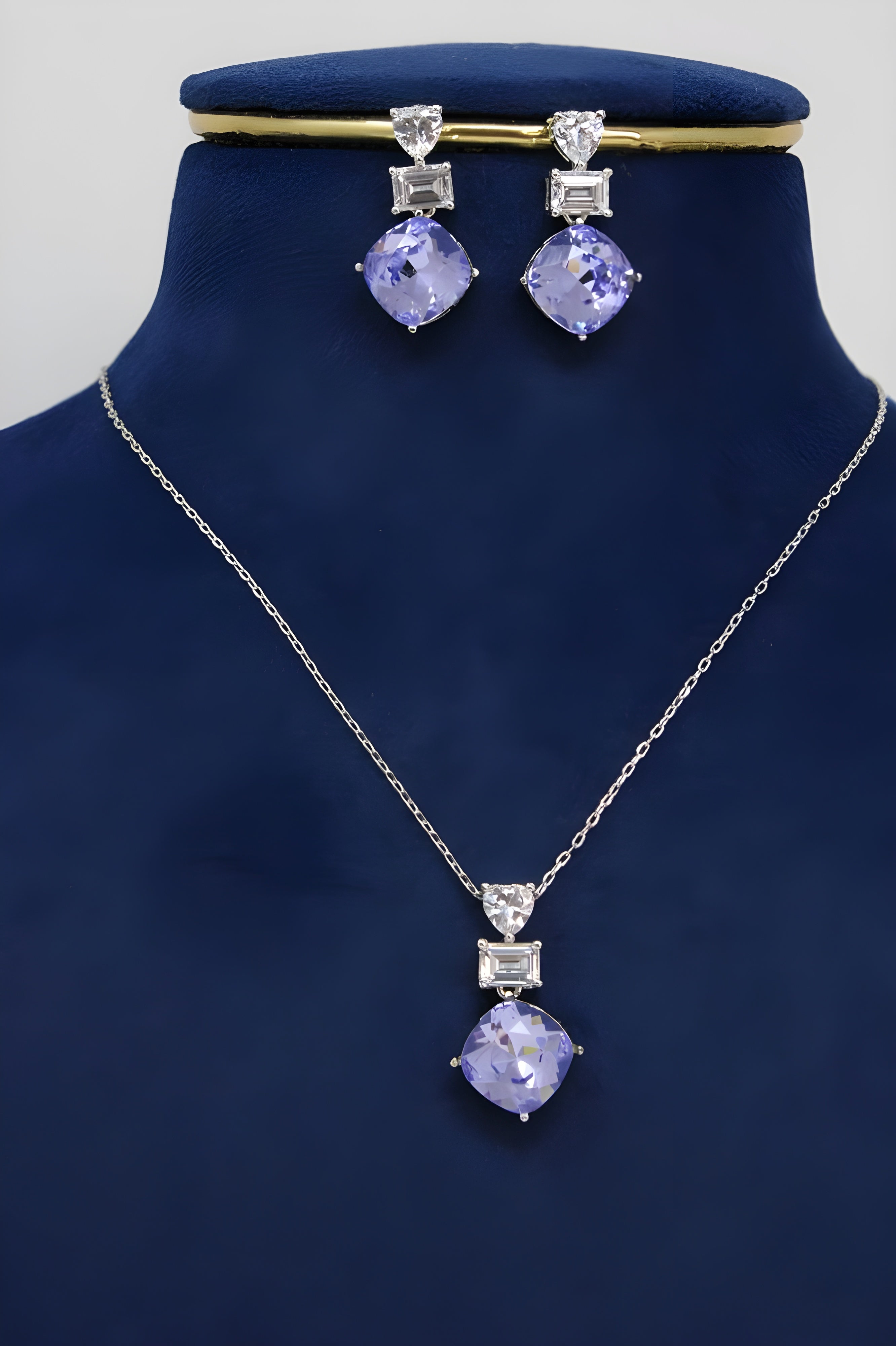 Amethyst Allure Pendant Set