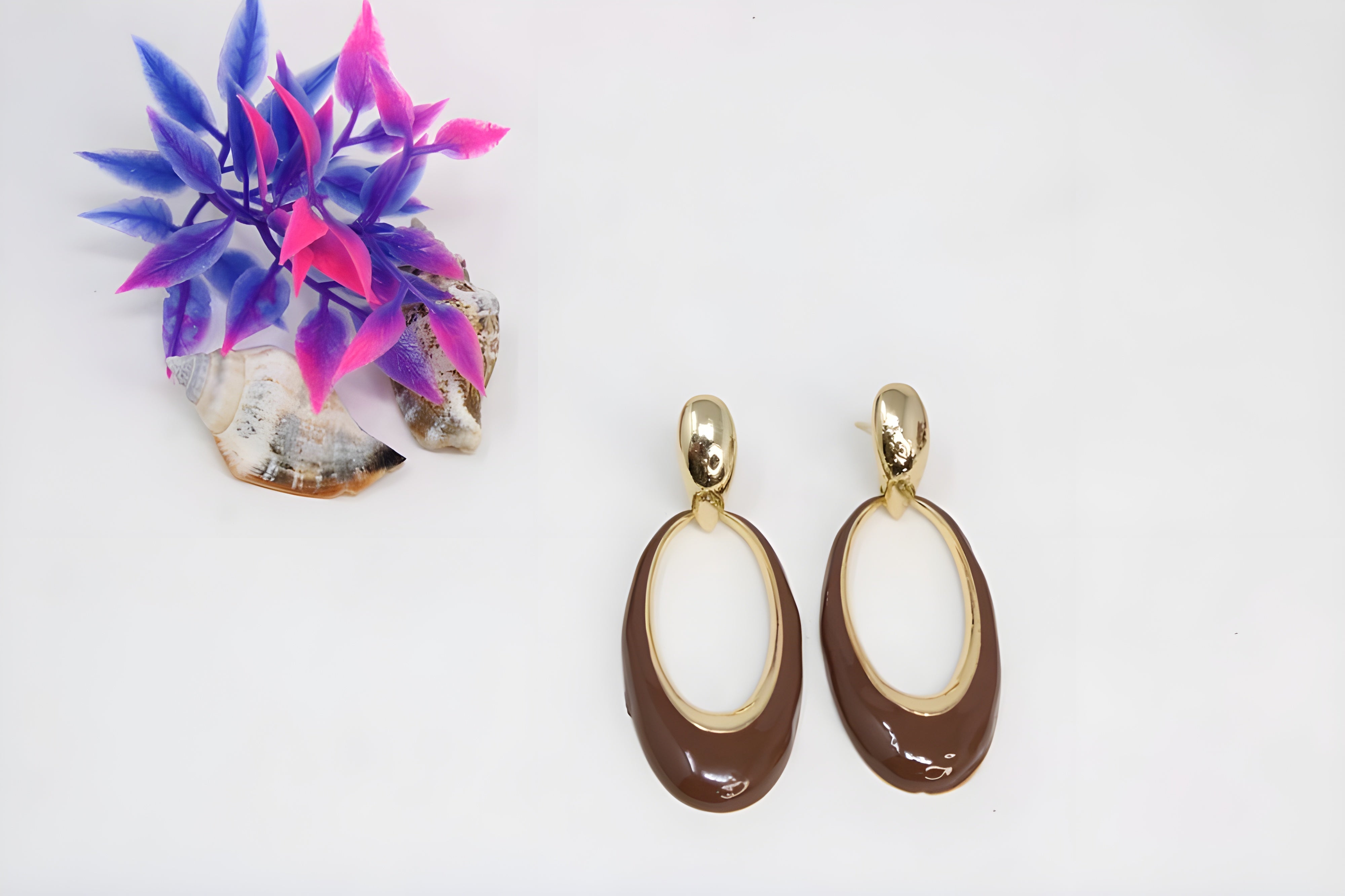 Opulent Elliptical Drop Earrings