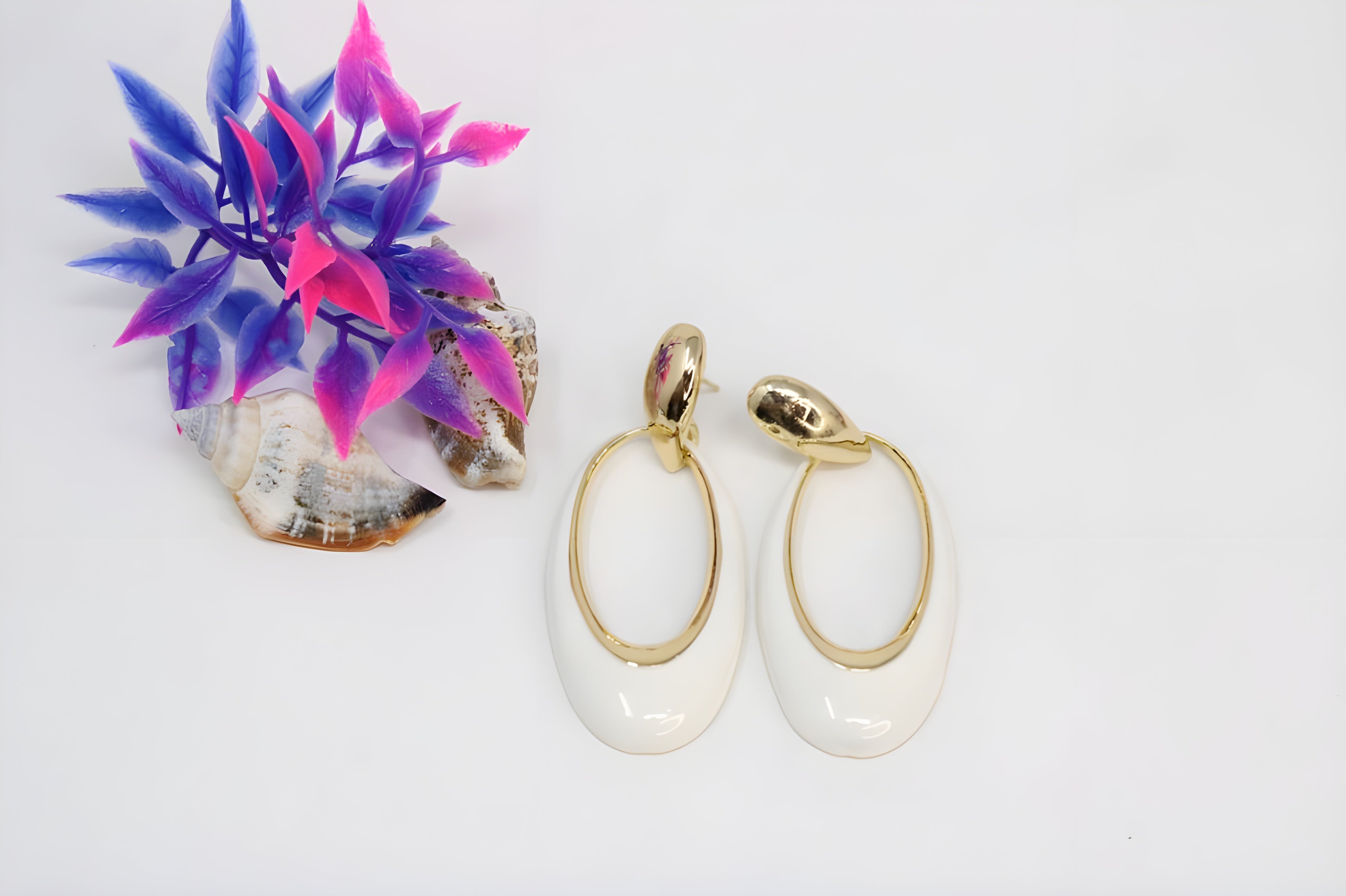 Opulent Elliptical Drop Earrings