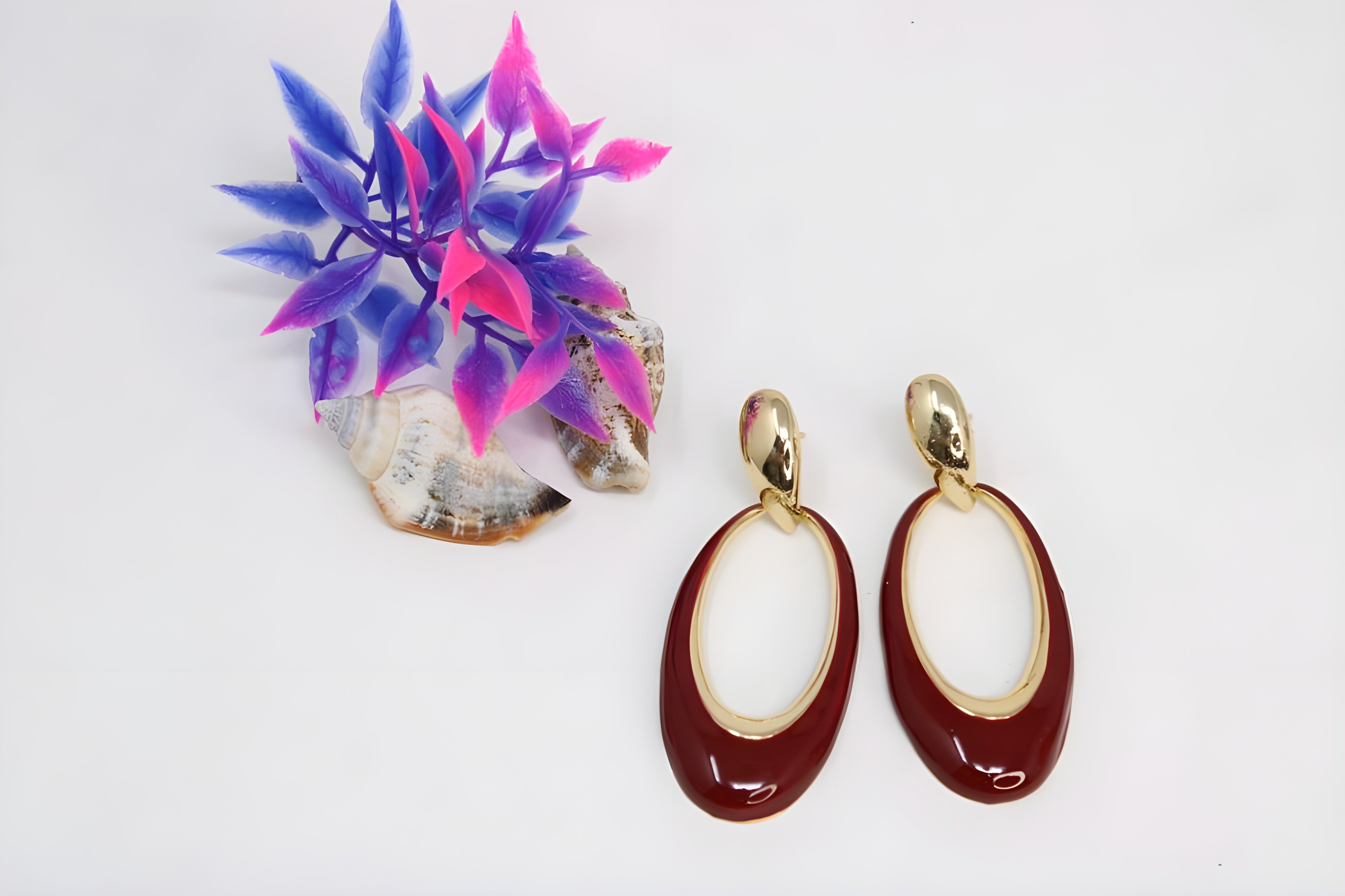 Opulent Elliptical Drop Earrings