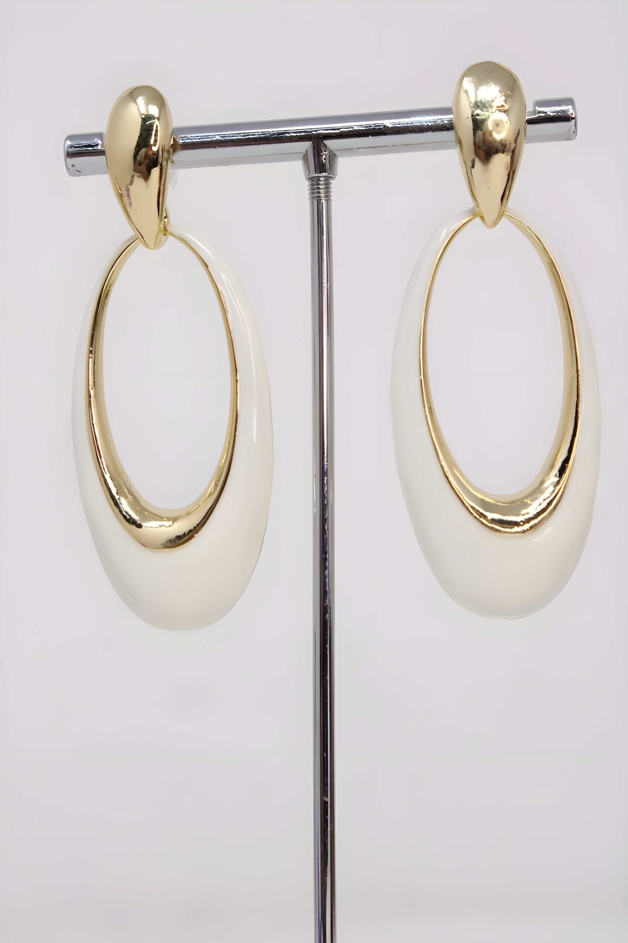 Opulent Elliptical Drop Earrings