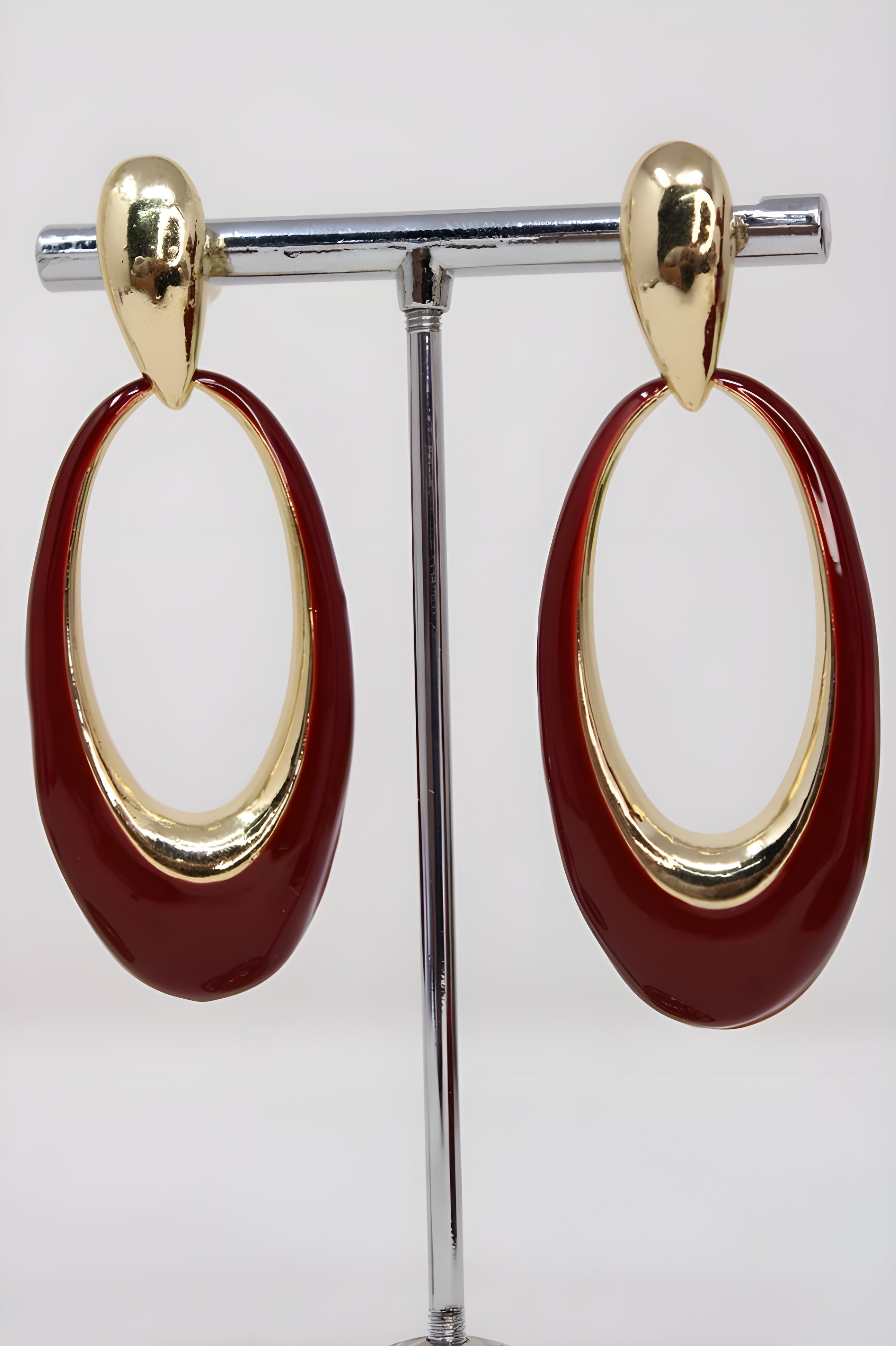 Opulent Elliptical Drop Earrings