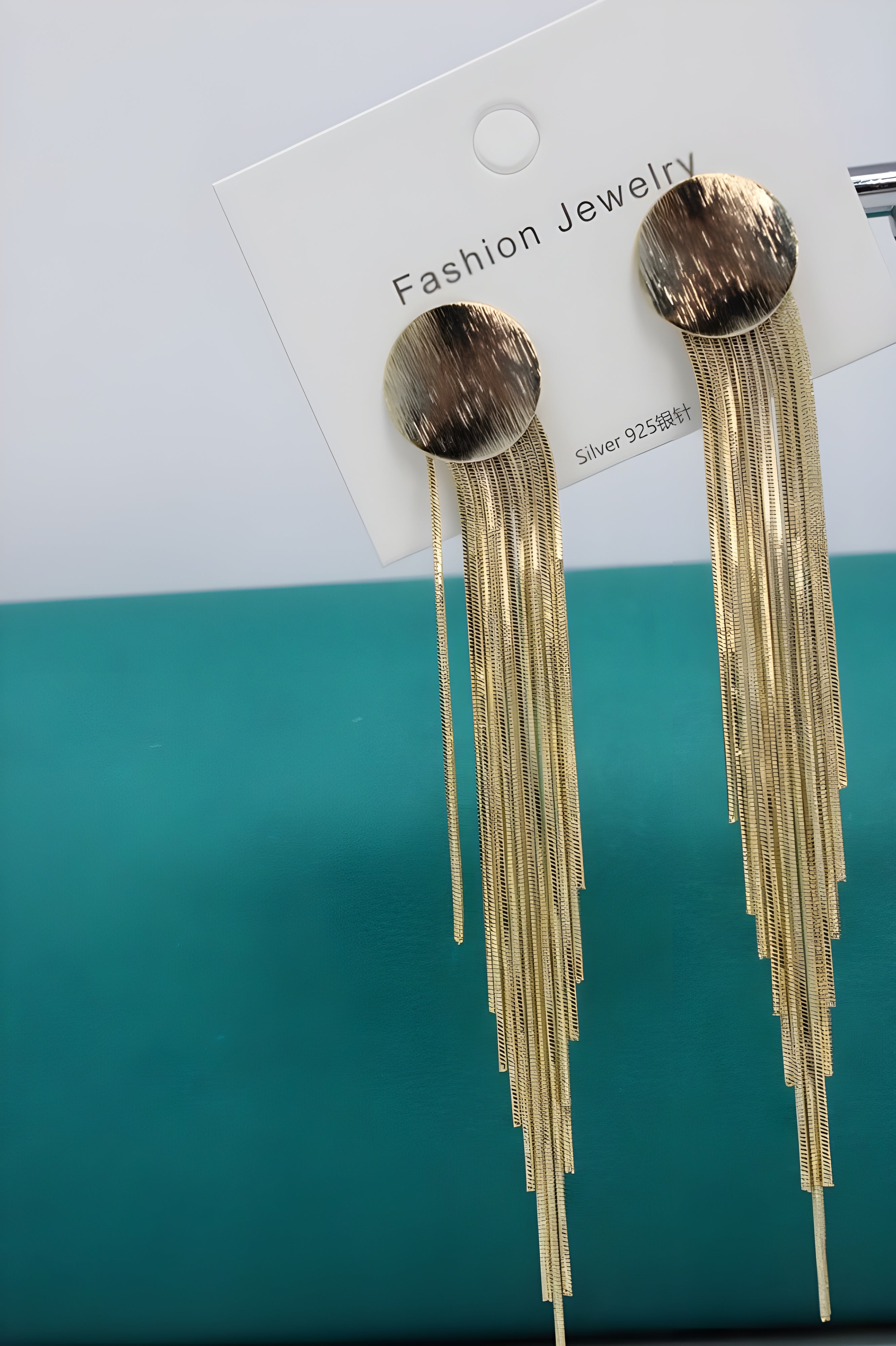 Golden Whisper Tassel Earrings