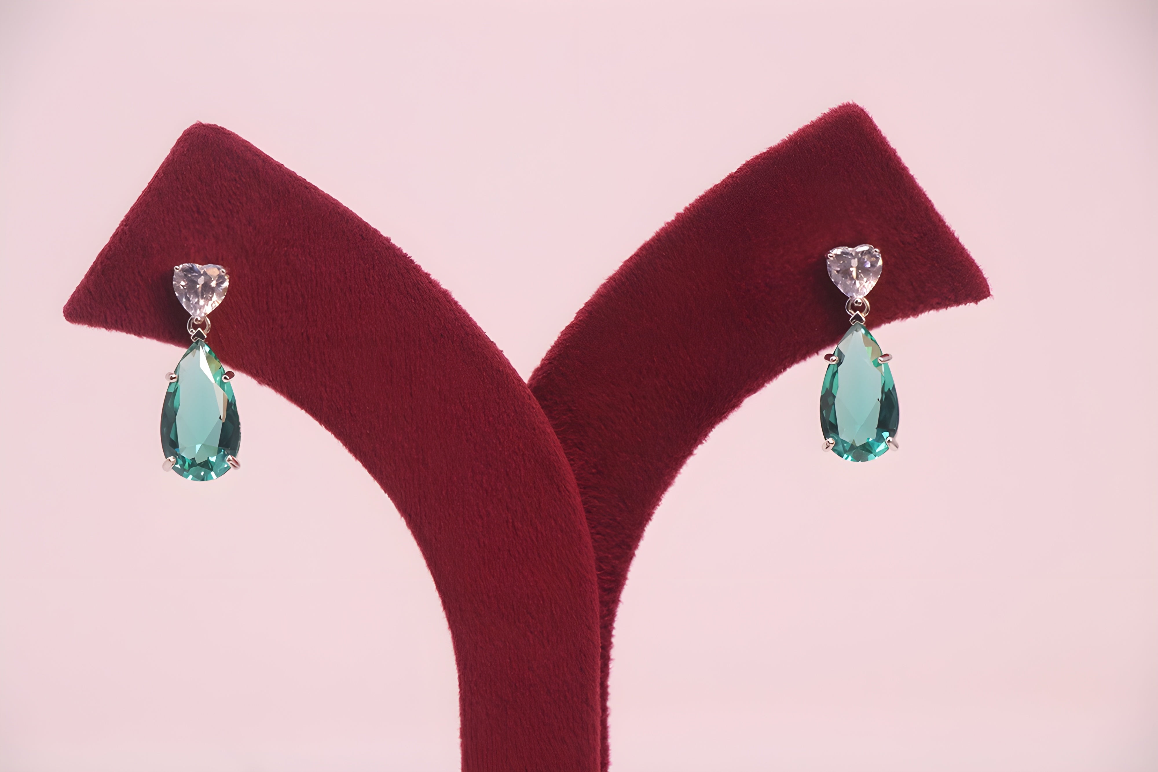 Emerald Elegance 92.5 Sterling Silver Earrings