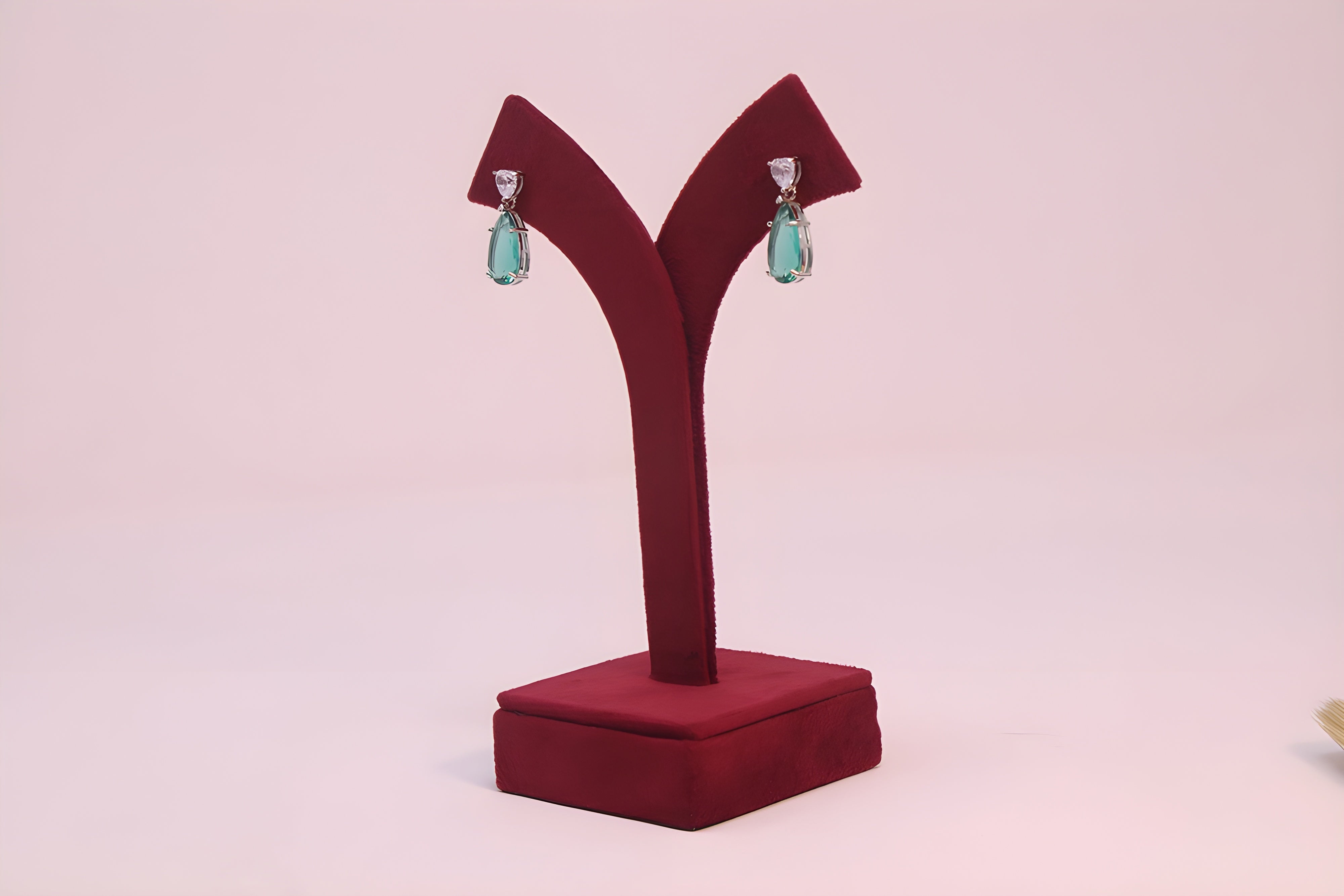 Emerald Elegance 92.5 Sterling Silver Earrings