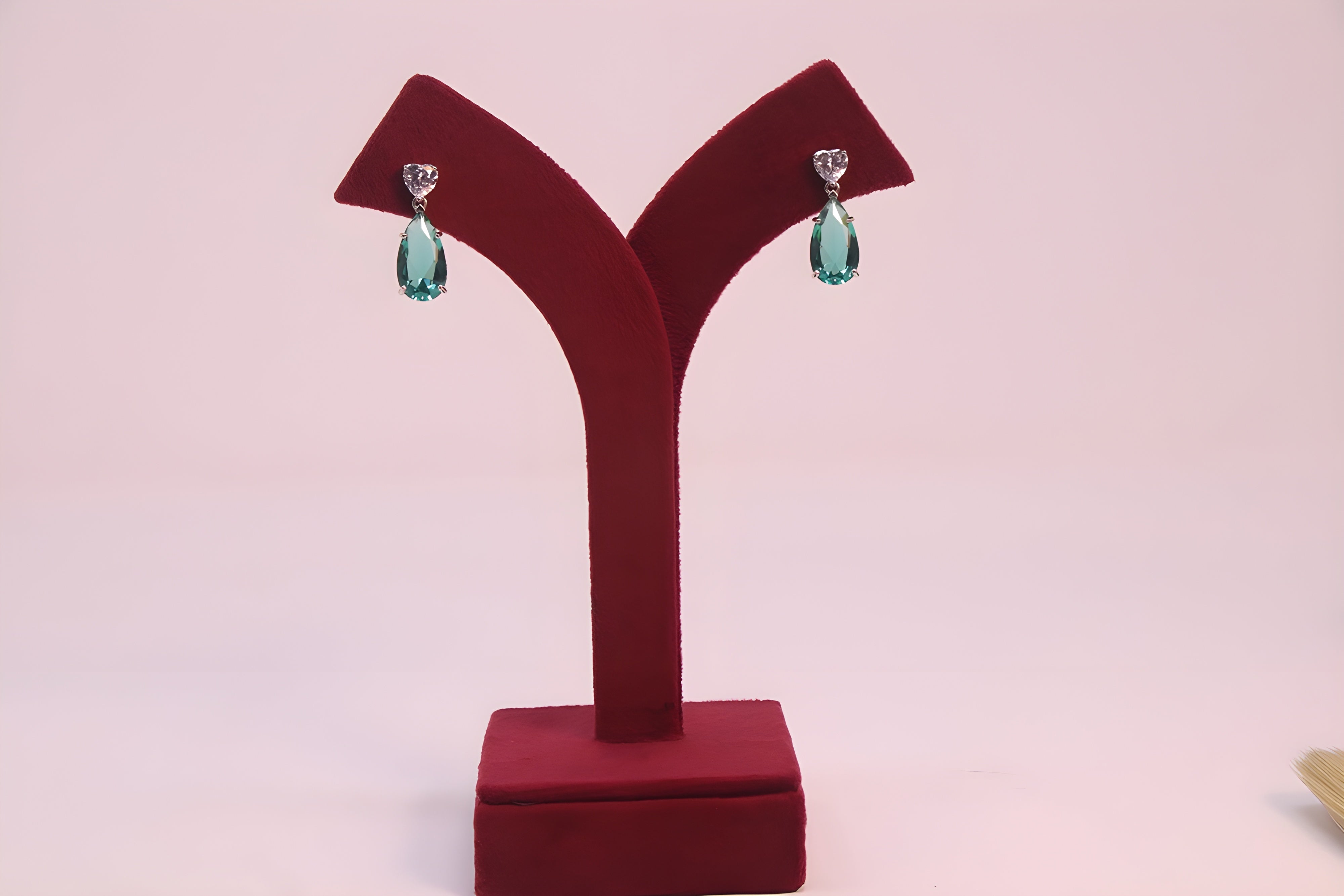 Emerald Elegance 92.5 Sterling Silver Earrings