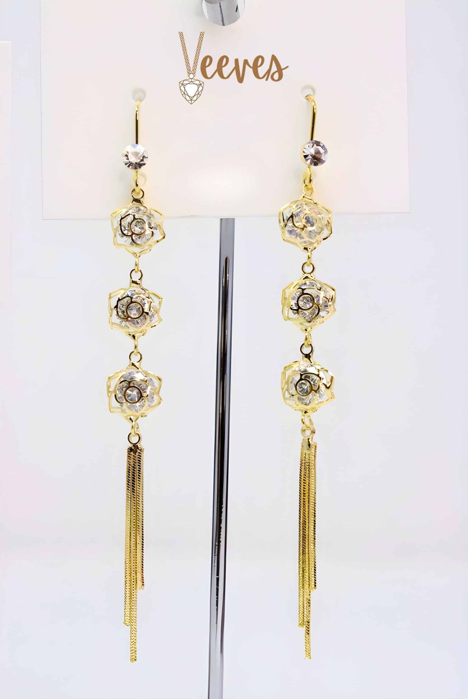 Whispering Woven Charm Earrings