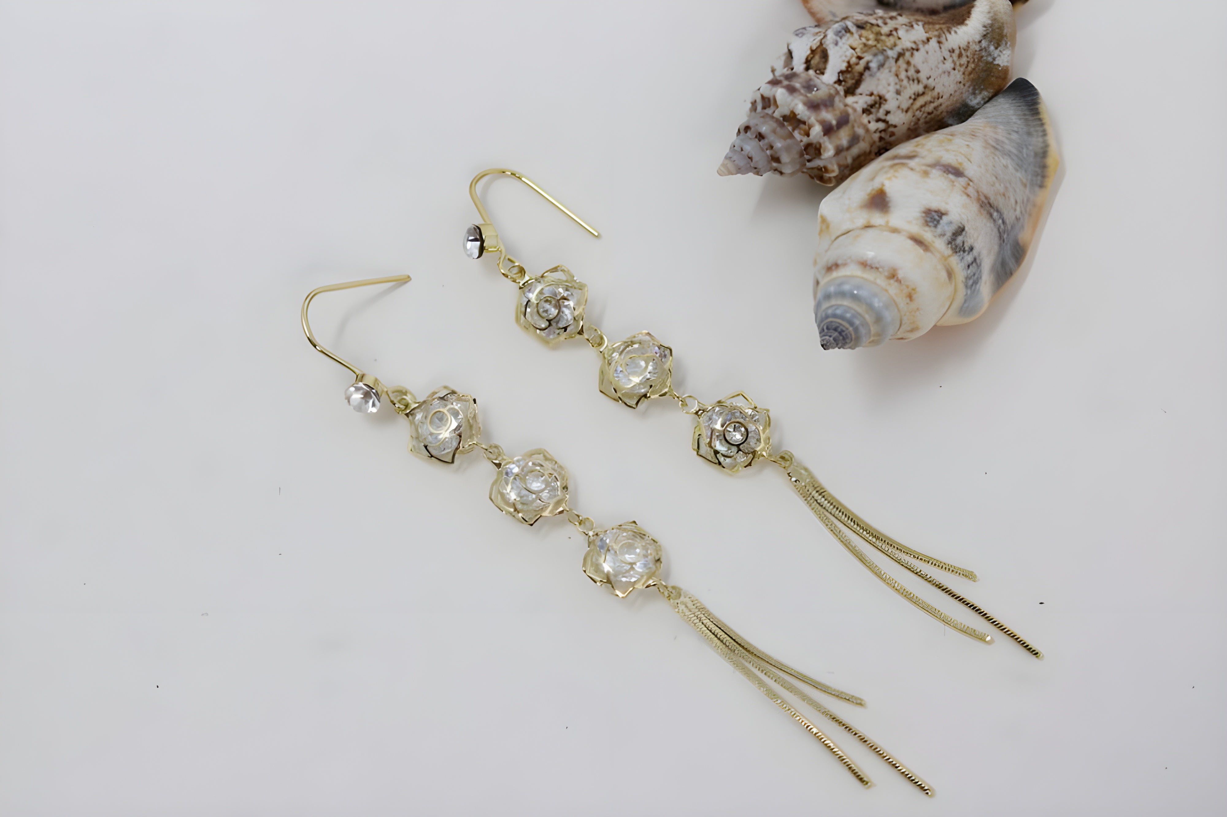 Whispering Woven Charm Earrings