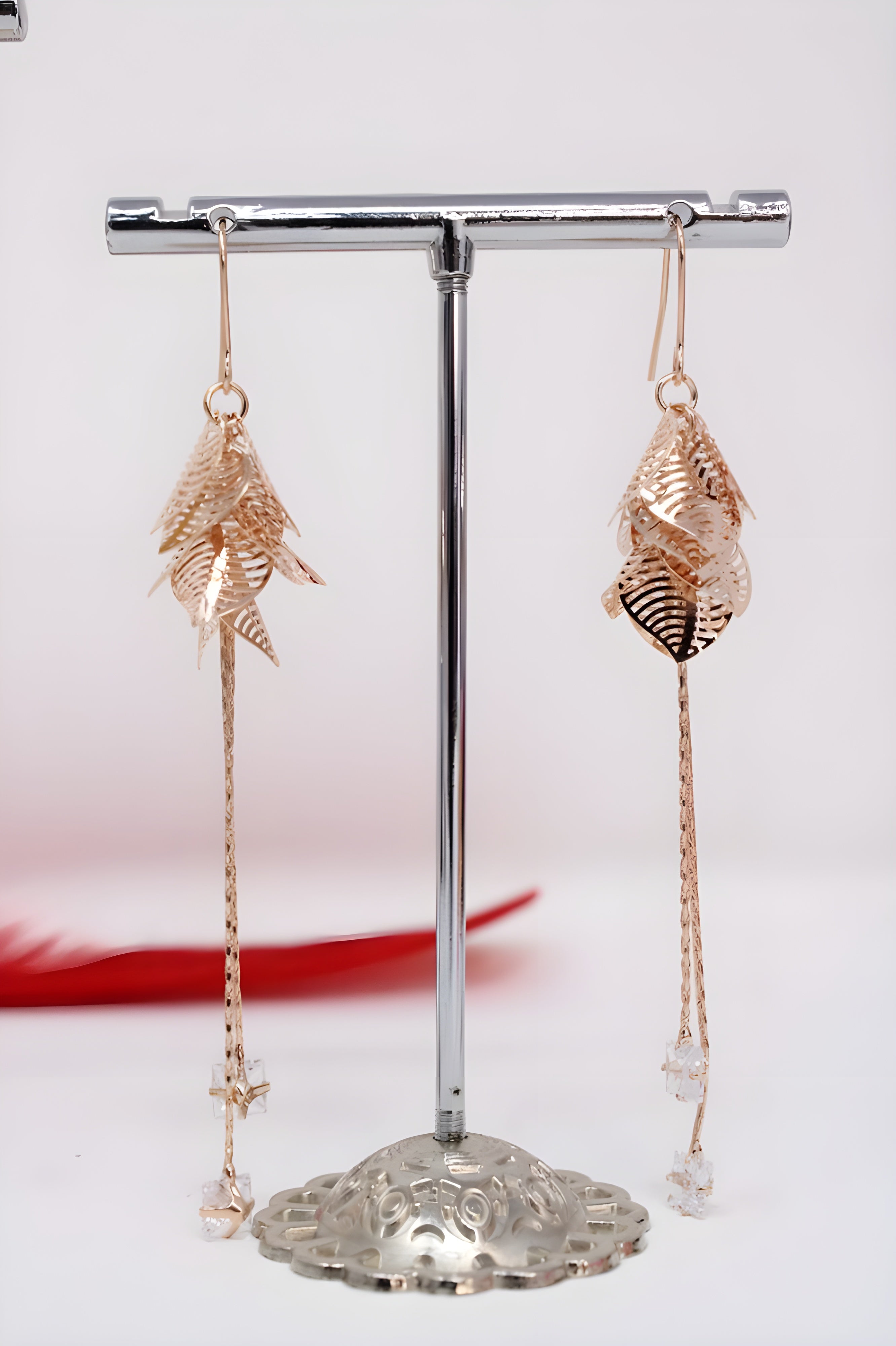 Enchanted Leaf Diamond Earrings