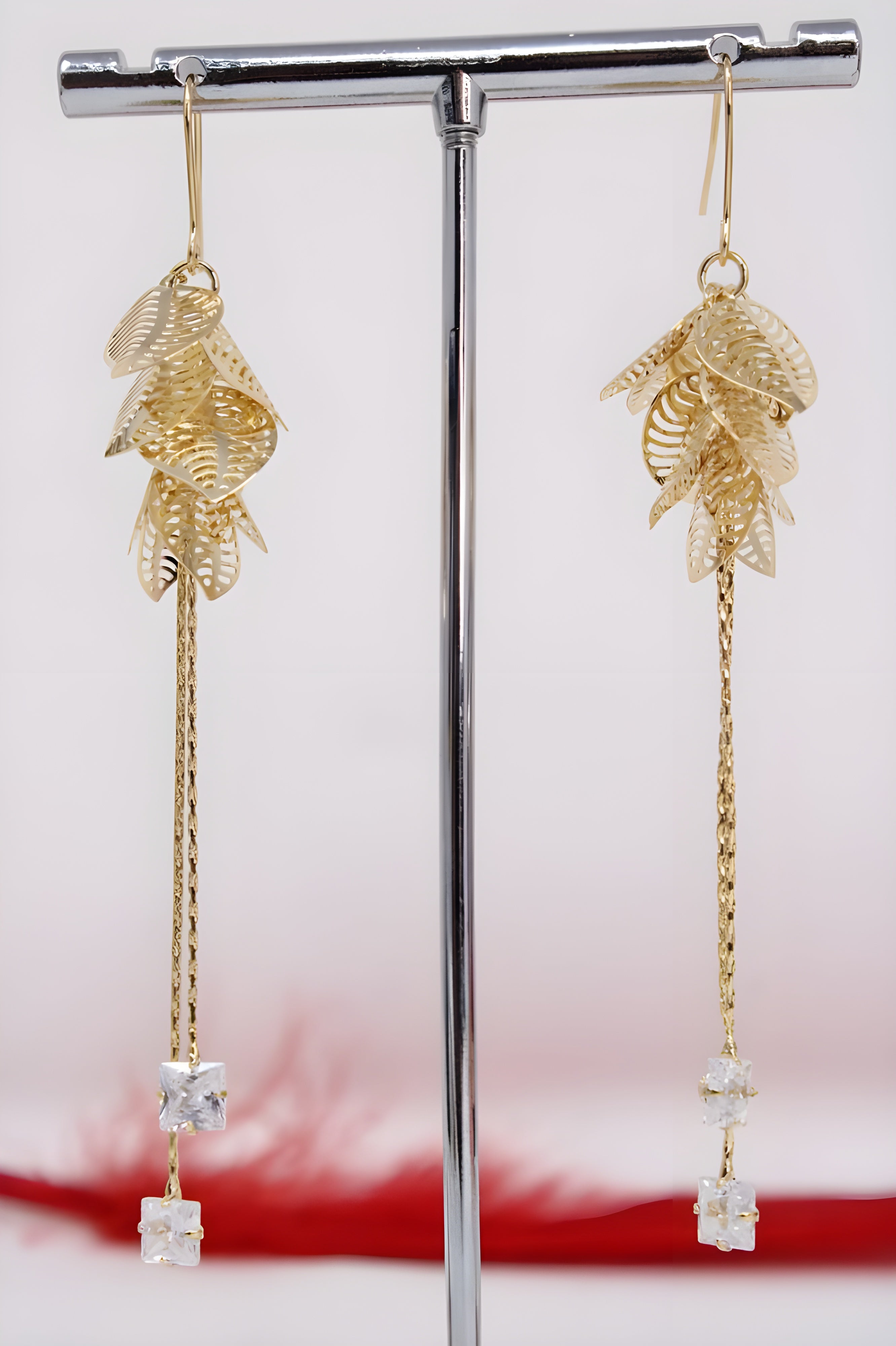 Enchanted Leaf Diamond Earrings