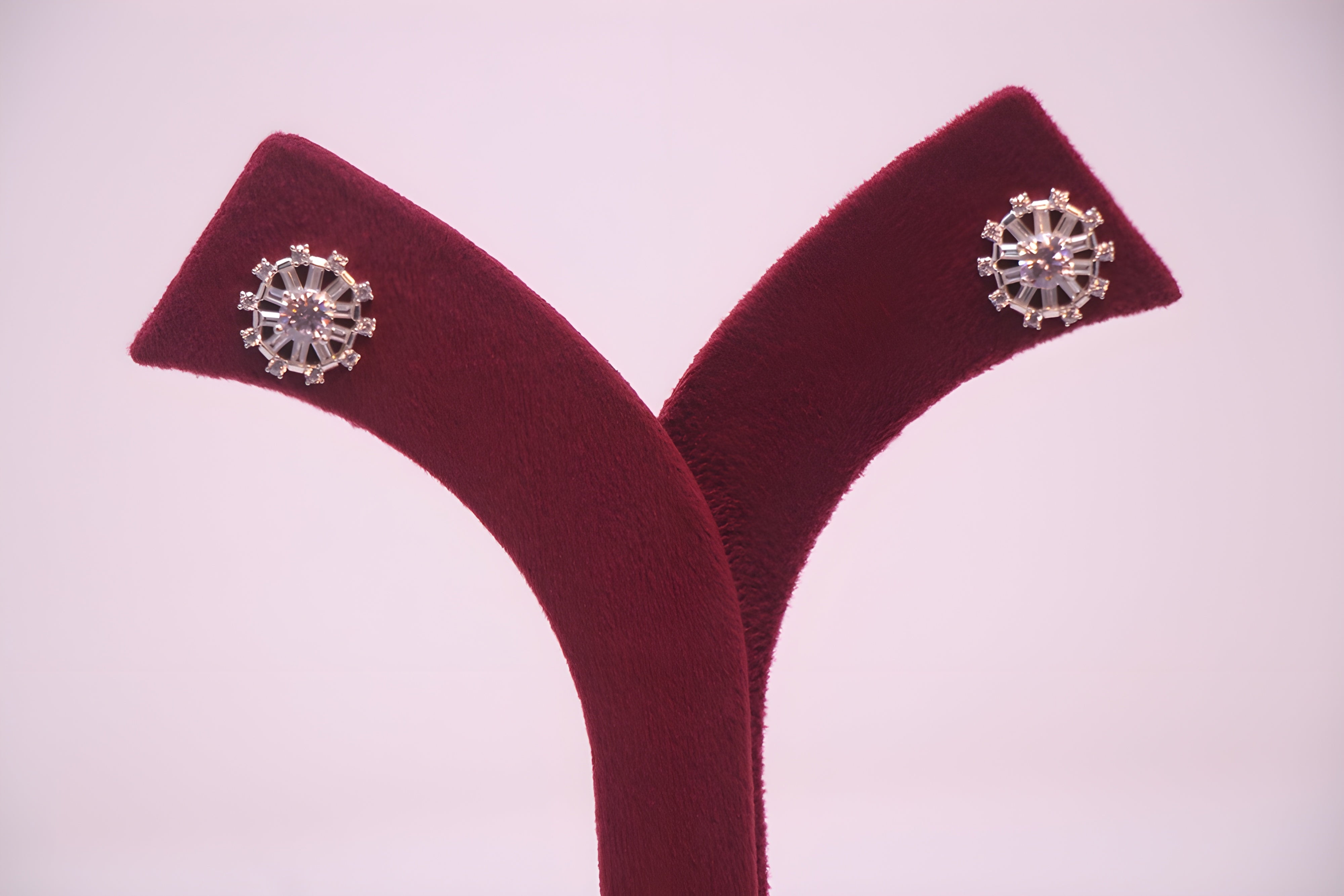 Pink Petal Symphony Sterling Silver Swarovski Crystal Earrings