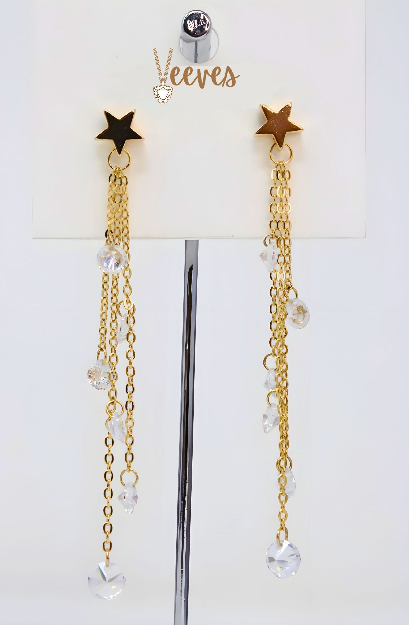 Stellar Night Star Drop Earrings