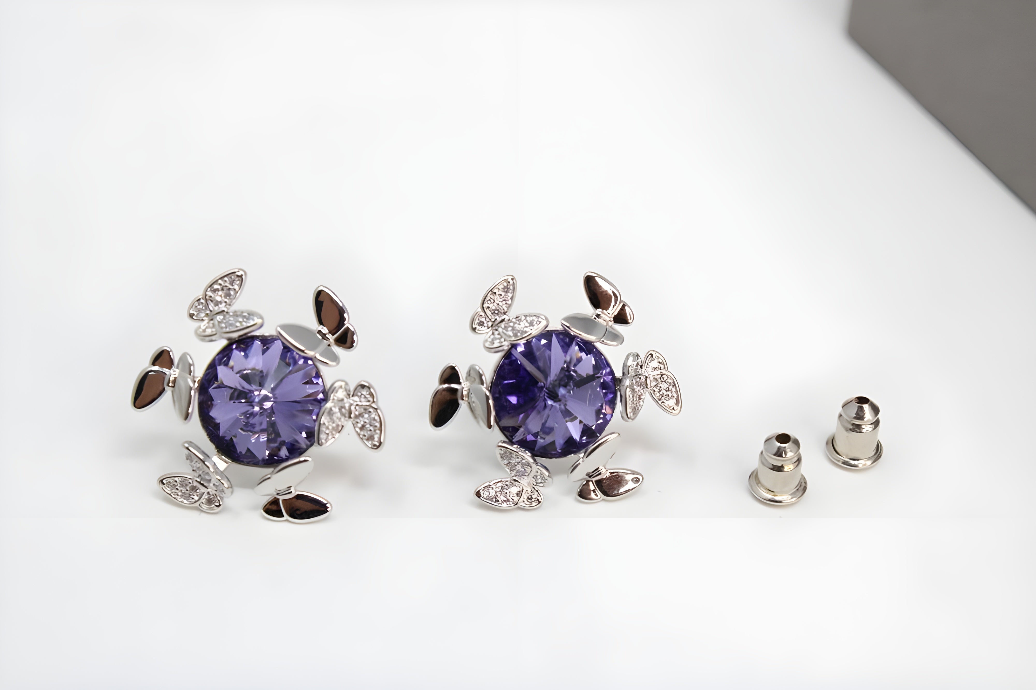 Amethyst Galaxy Cluster Earrings