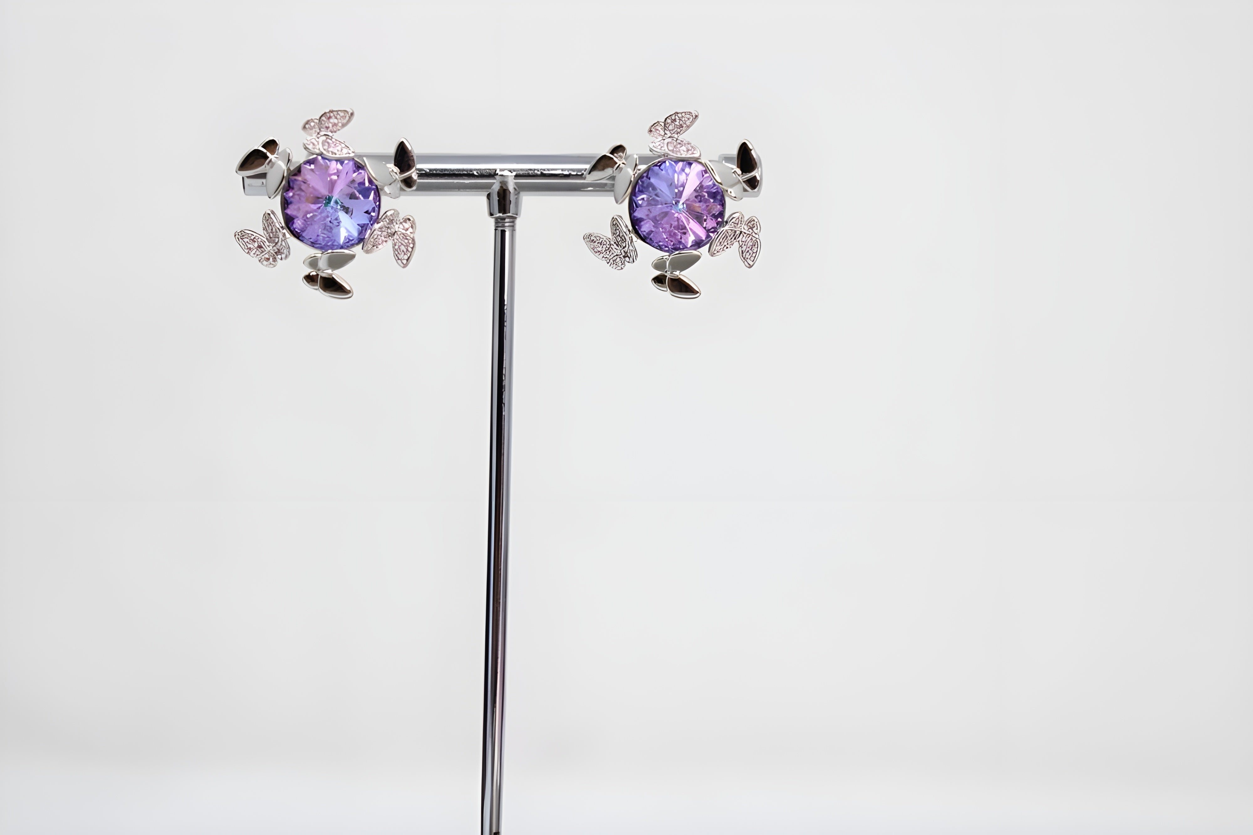 Amethyst Galaxy Cluster Earrings