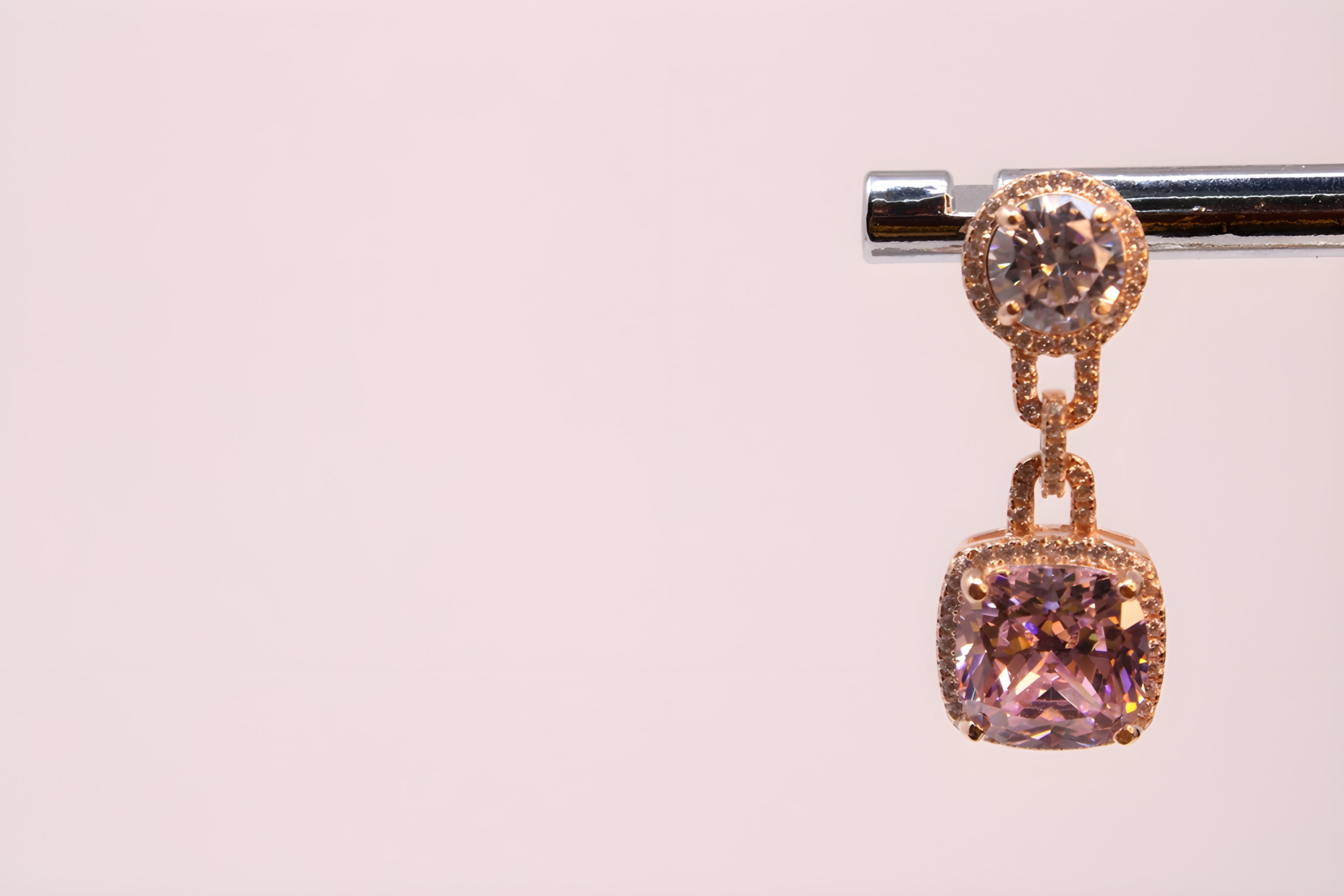 Pink Petal Radiance 92.5 Sterling Silver Earrings